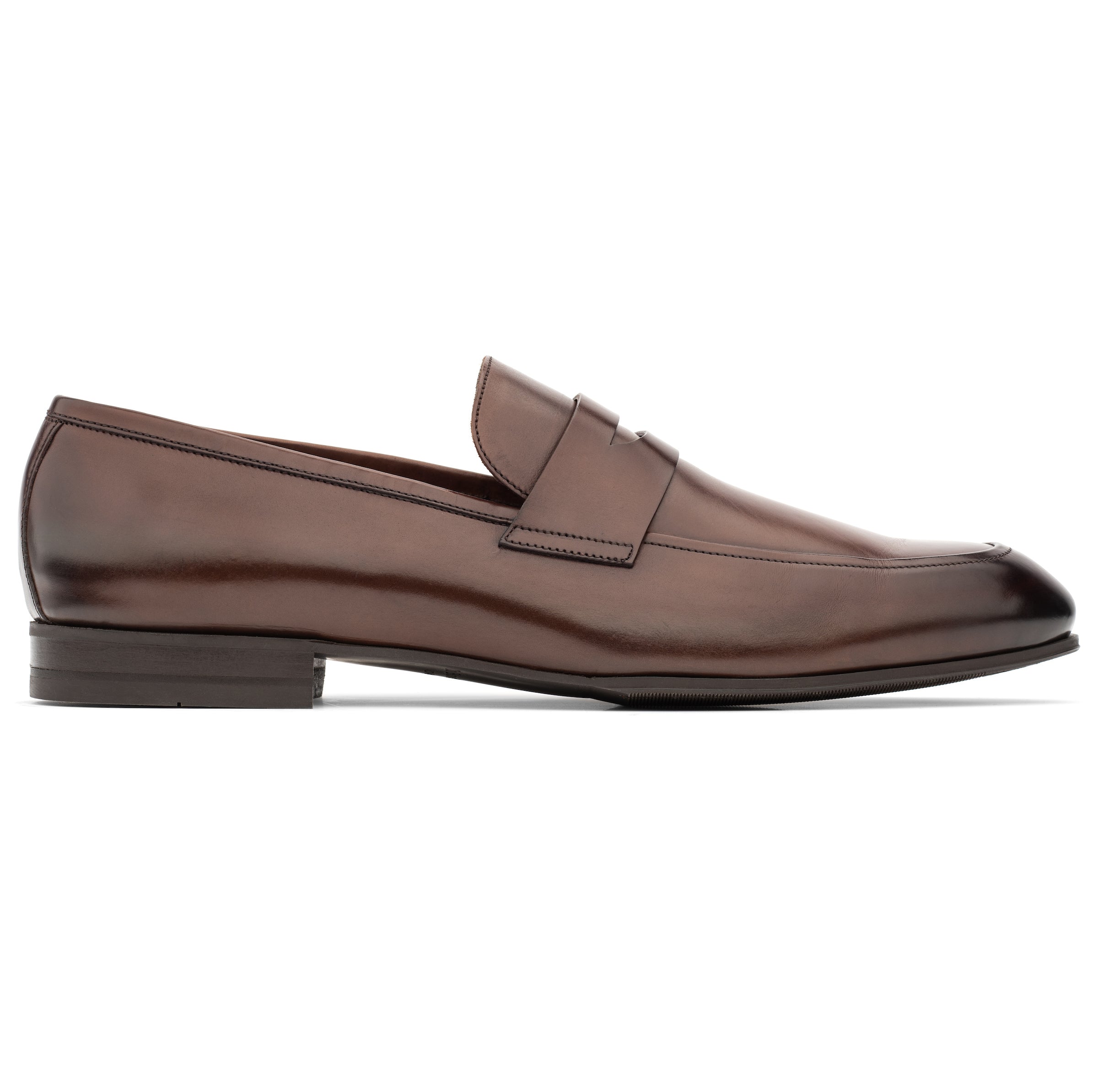 Munroe Burnished Brown Calf Loafer