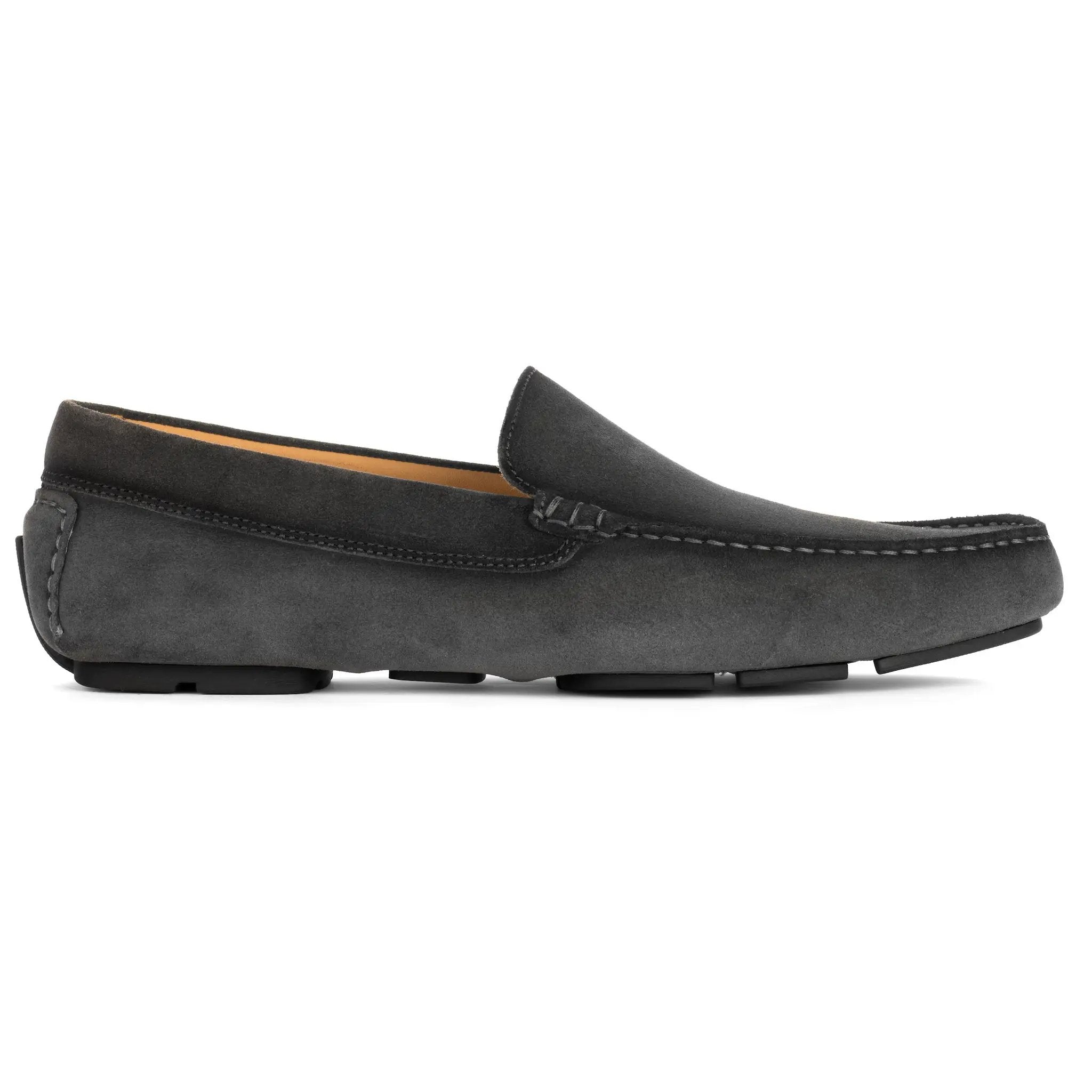 Marin Grey Aero Suede Venetian Driving Shoe by To Boot New York
