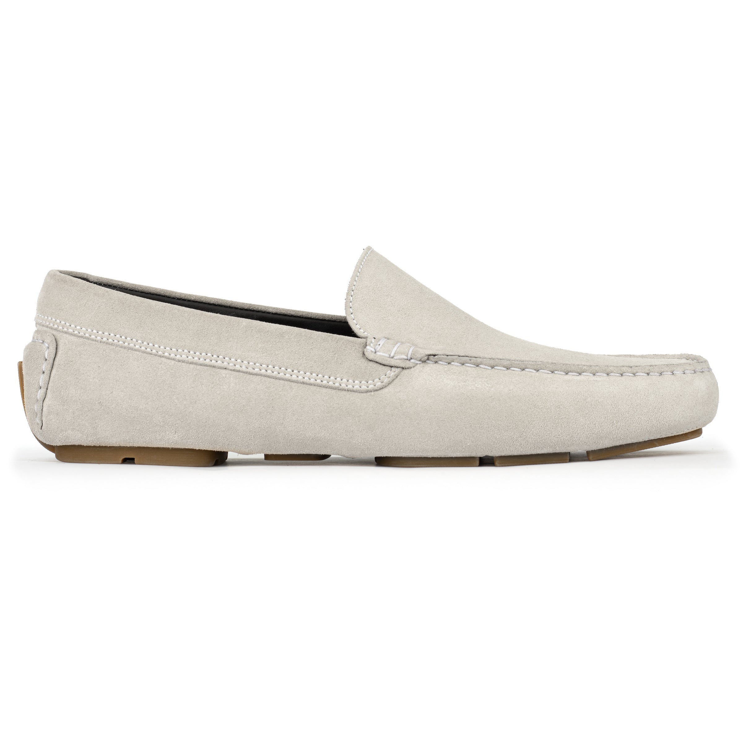 Harrison Pale Grey Suede Driving Shoe