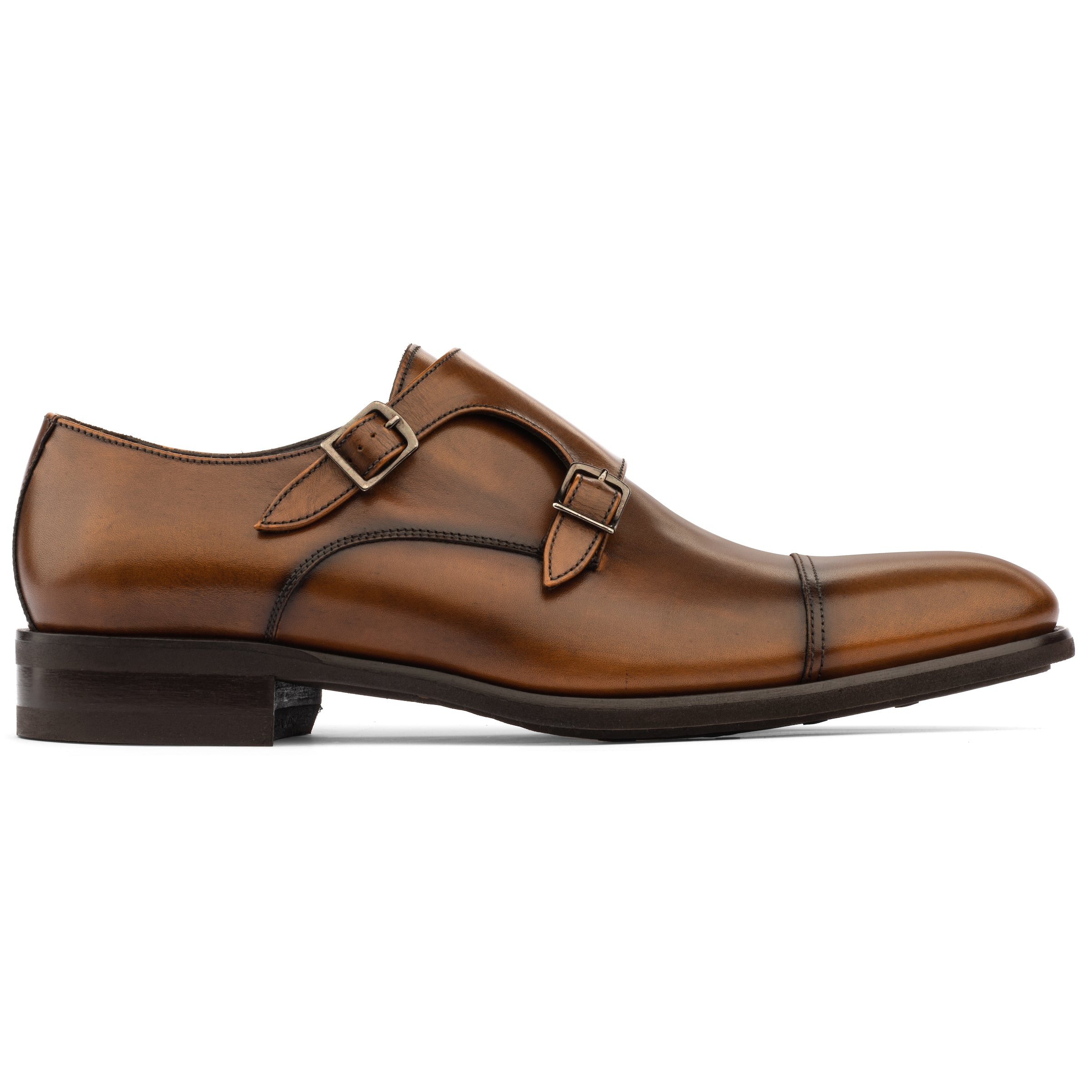 Hammill Burnished Tan Calf Double Monkstrap