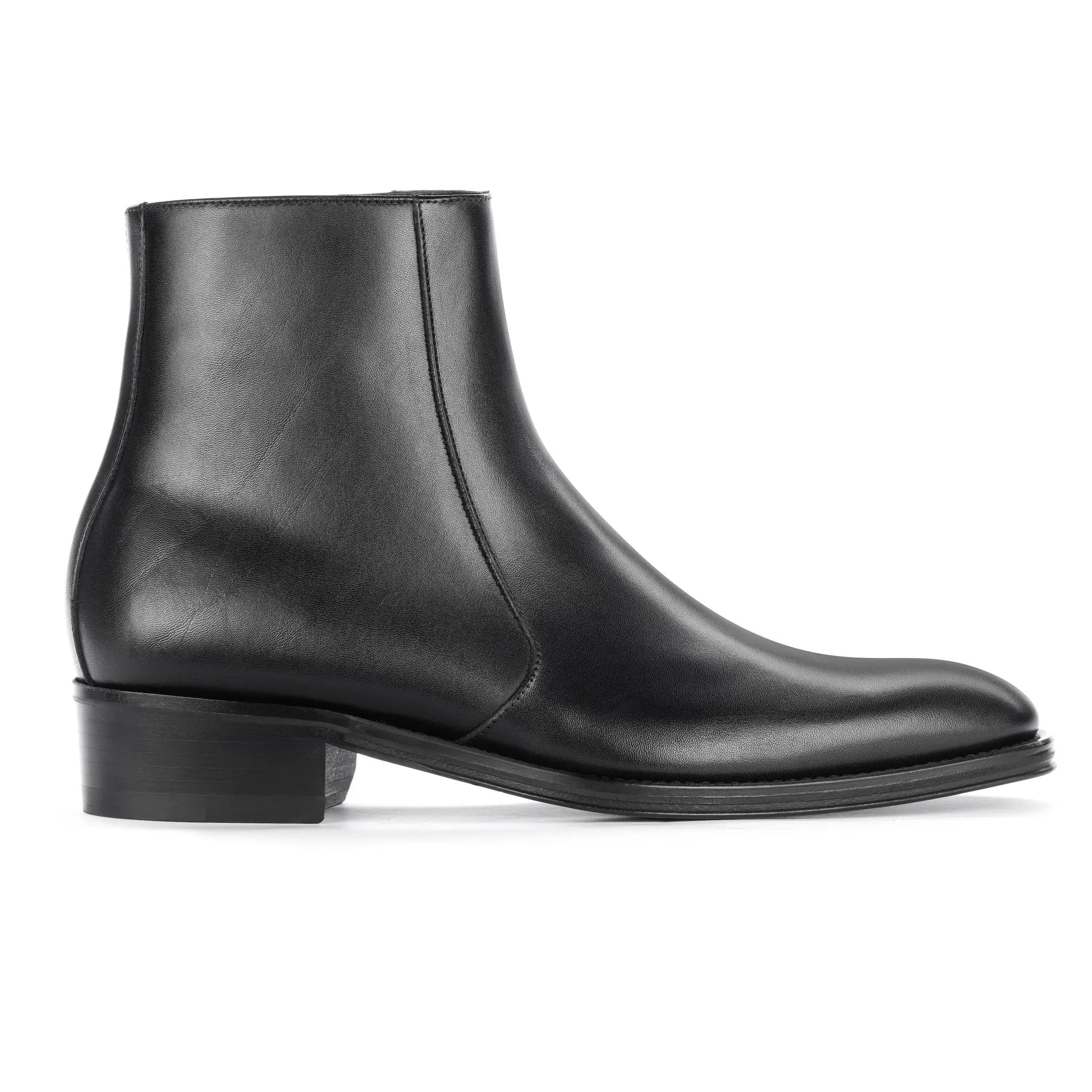 Gilmour Black Calf Leather Zip Boot by To Boot New York