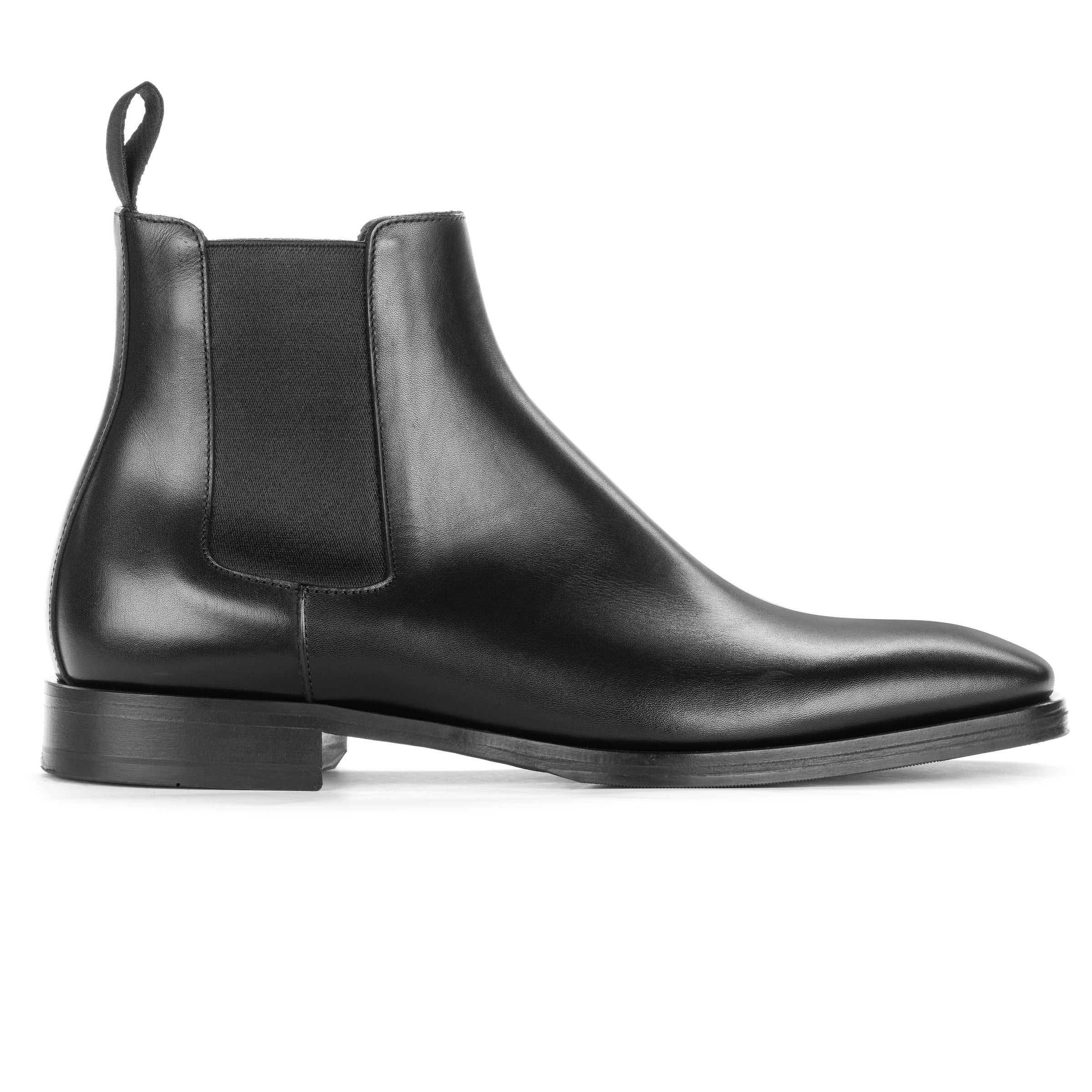 Christophe Black Calf Leather Chelsea Boot
