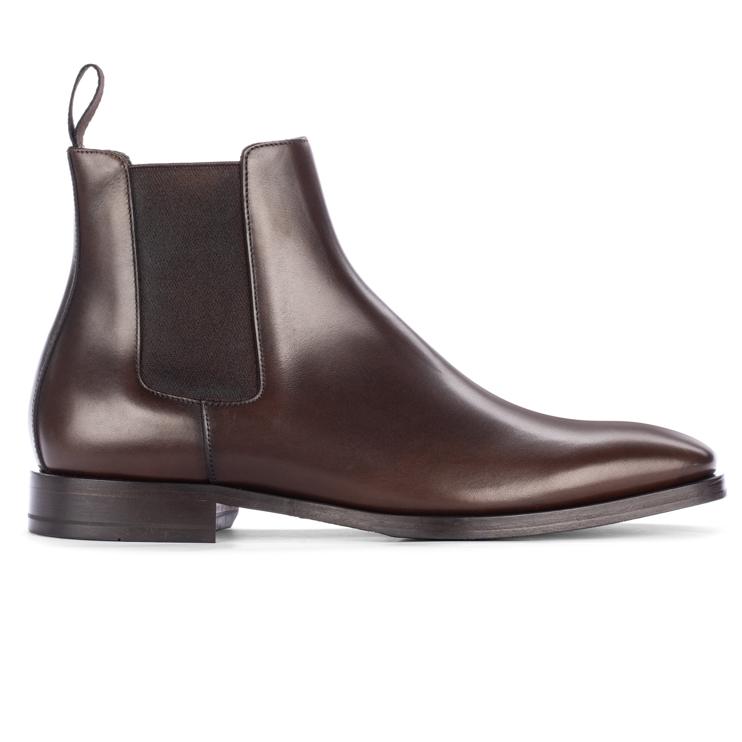 Christophe Dark Brown Calf Leather Chelsea Boot