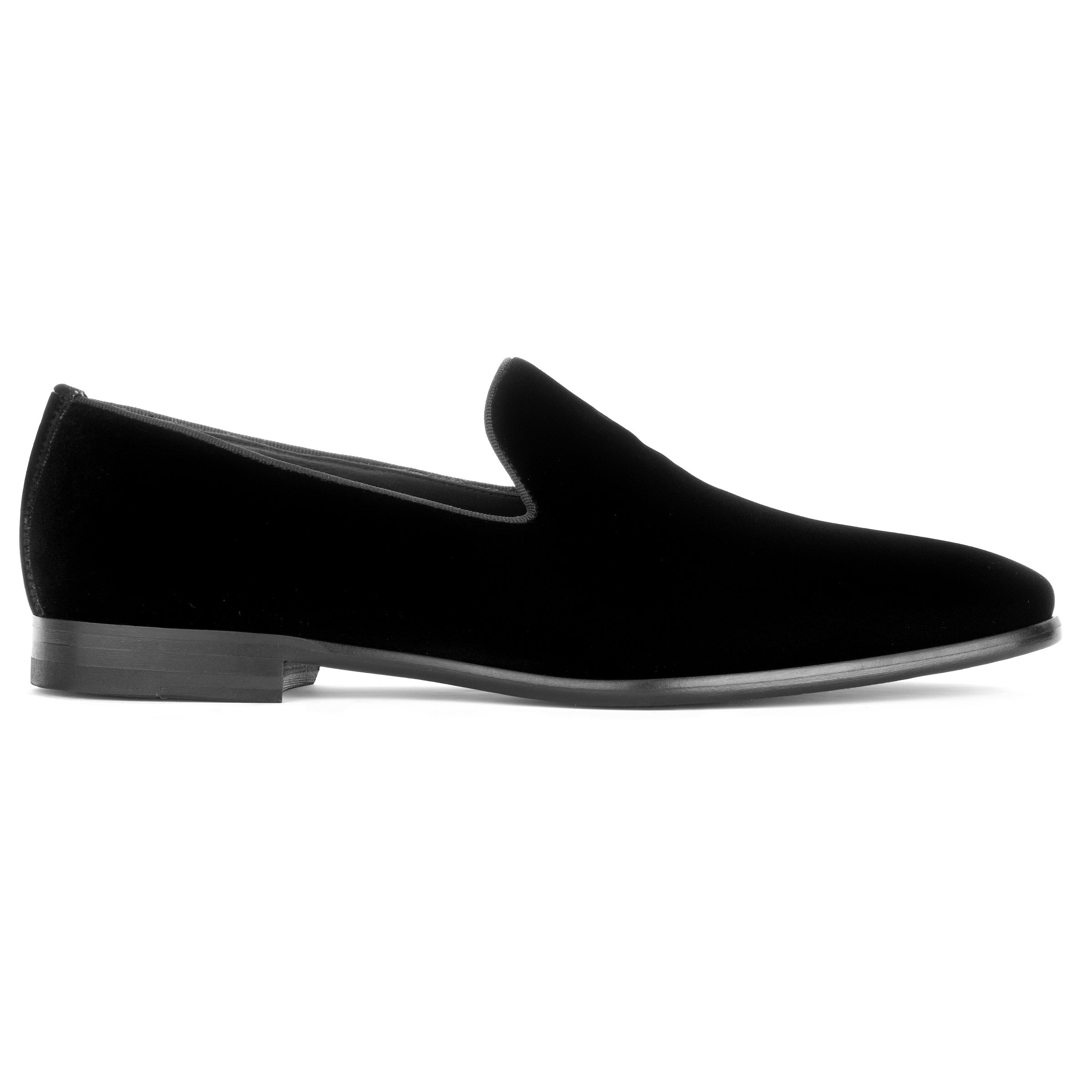 Wesley Black Velvet Formal Tuxedo Shoe