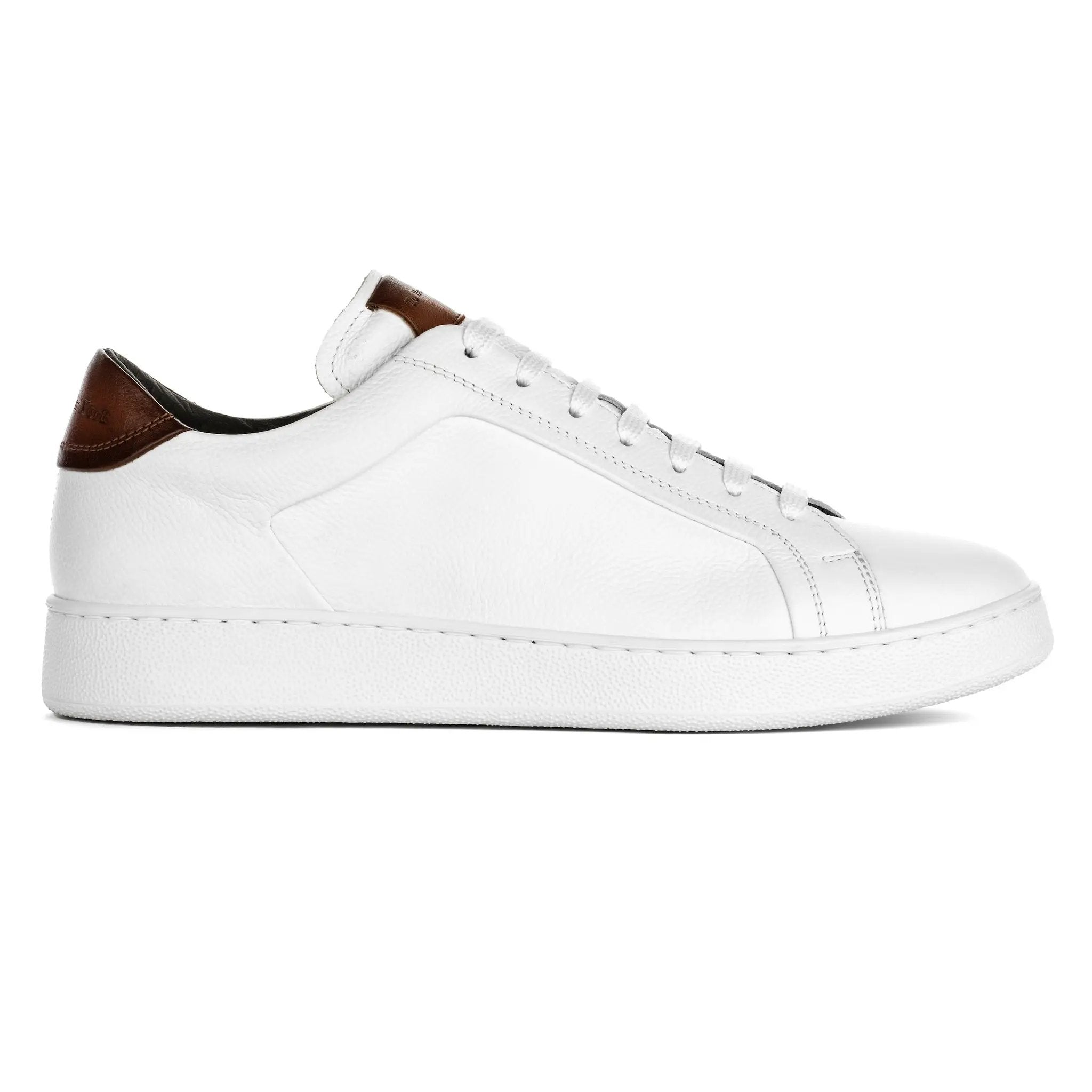 Monterey White Full Grain Leather Sneaker by To Boot New York