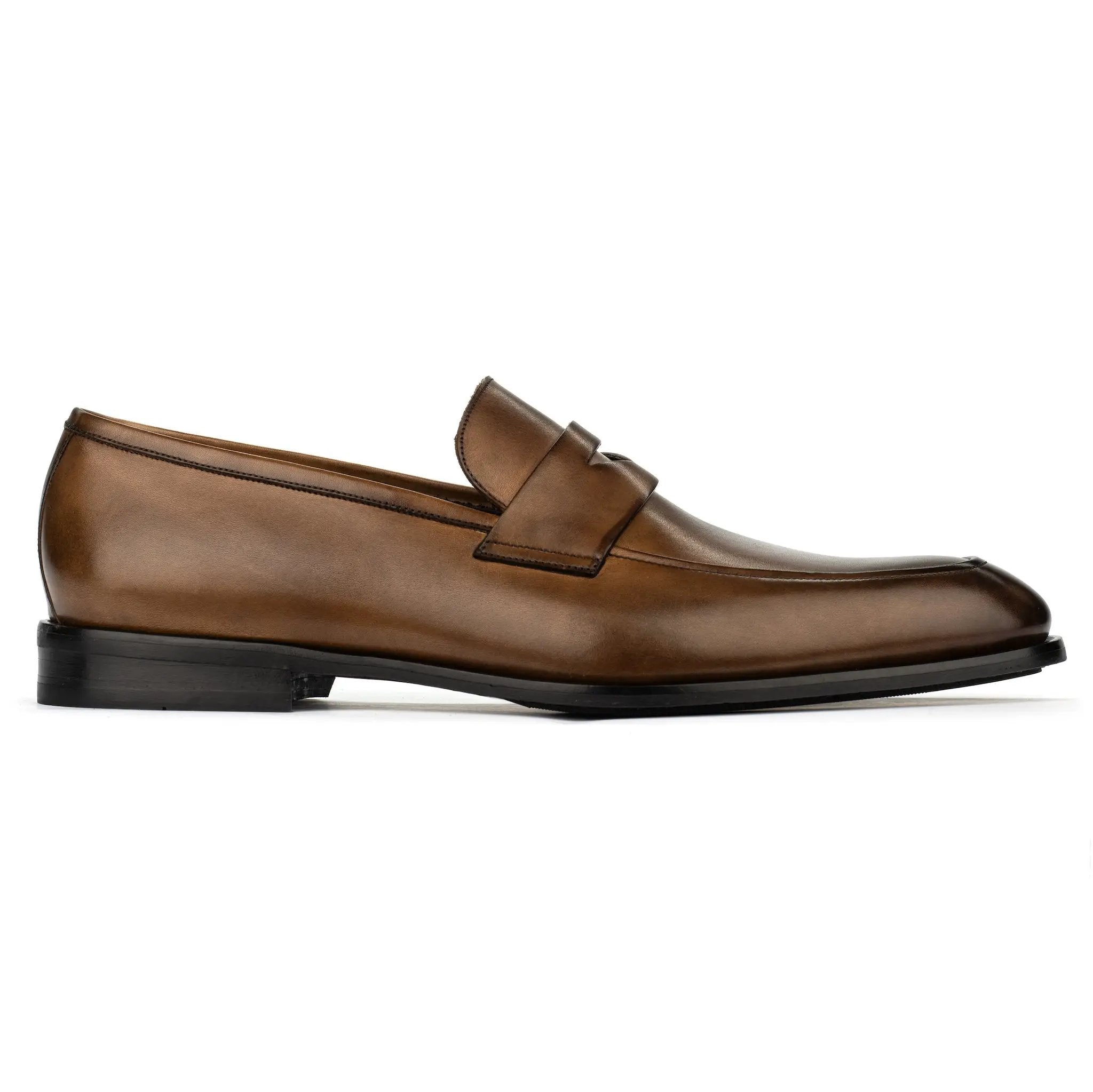 Jagger Medium Tan Calf Penny Loafer by To Boot New York