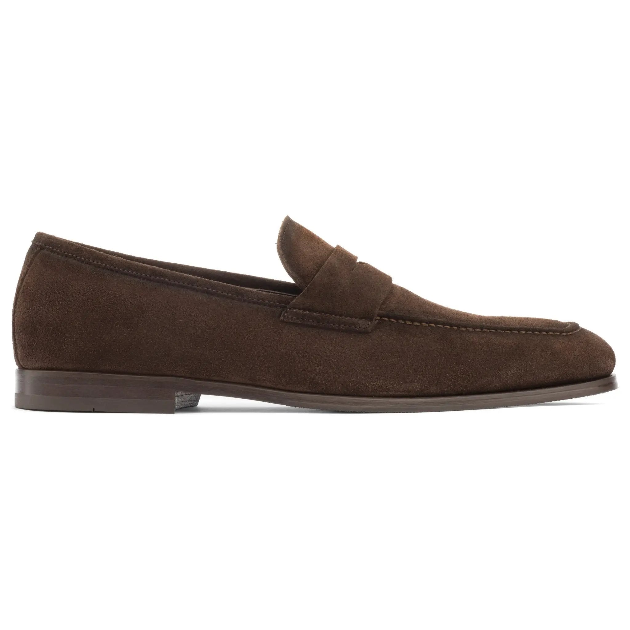 Ronny Dark Brown Suede Slip-On Loafer by To Boot New York