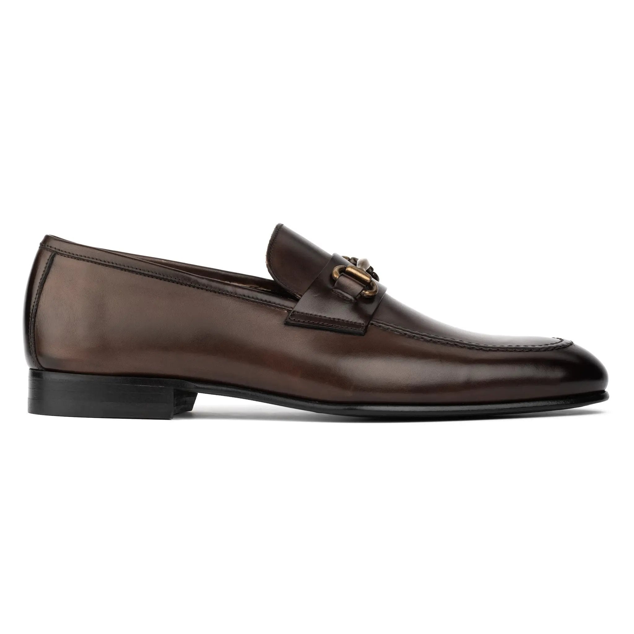 Berkshire Burnished Brown Calf Bit Loafer by To Boot New York