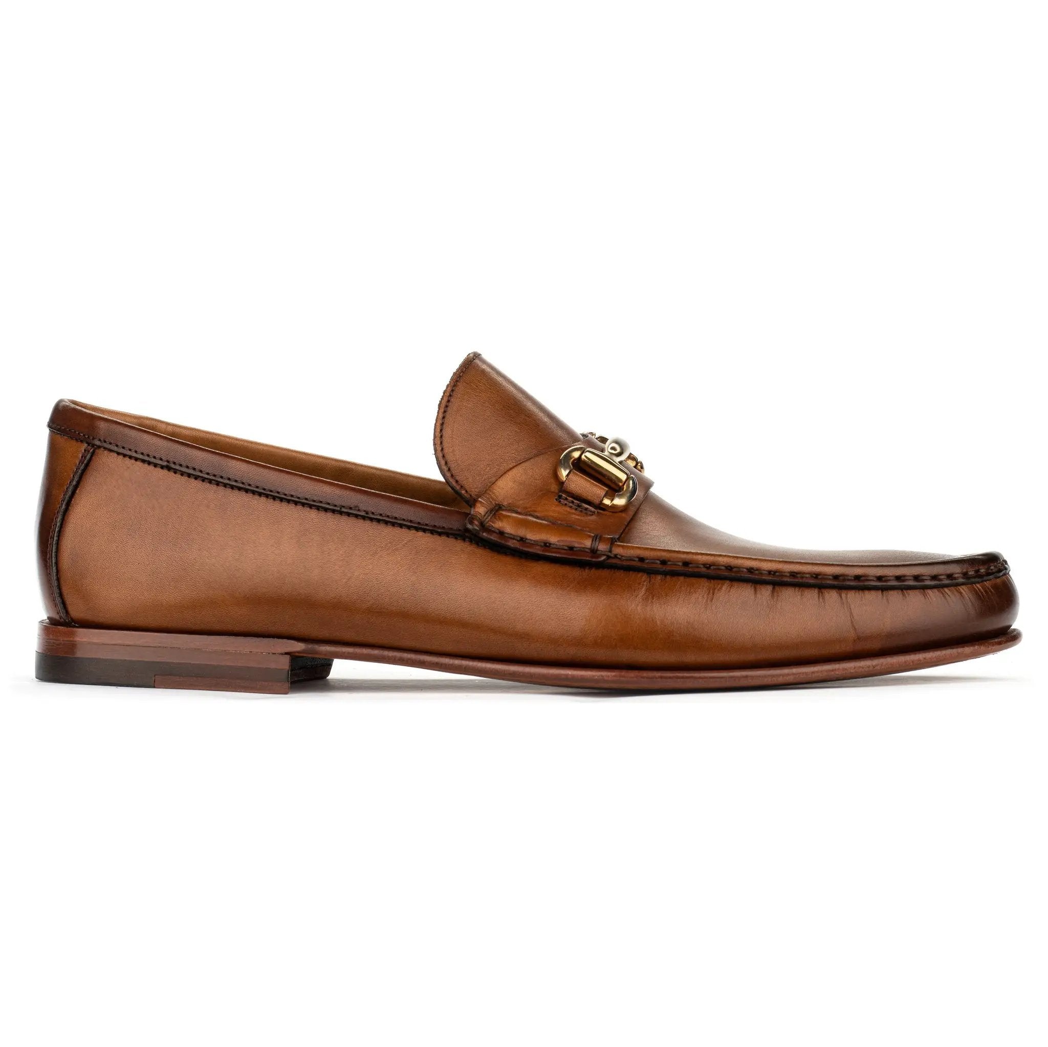 Watts Burnished Tan Leather Bit Loafer by To Boot New York