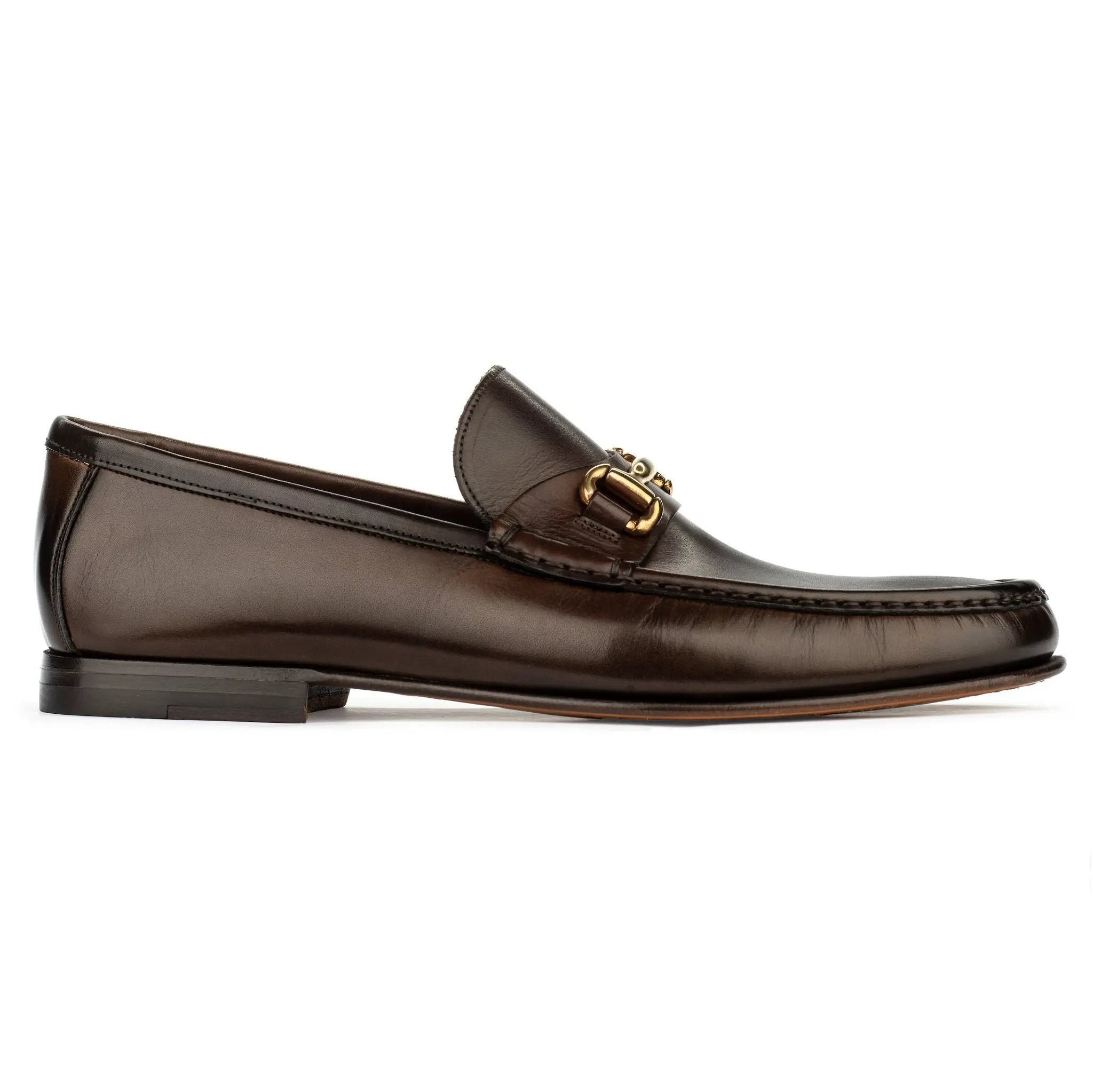 Watts Dark Brown Leather Bit Loafer by To Boot New York