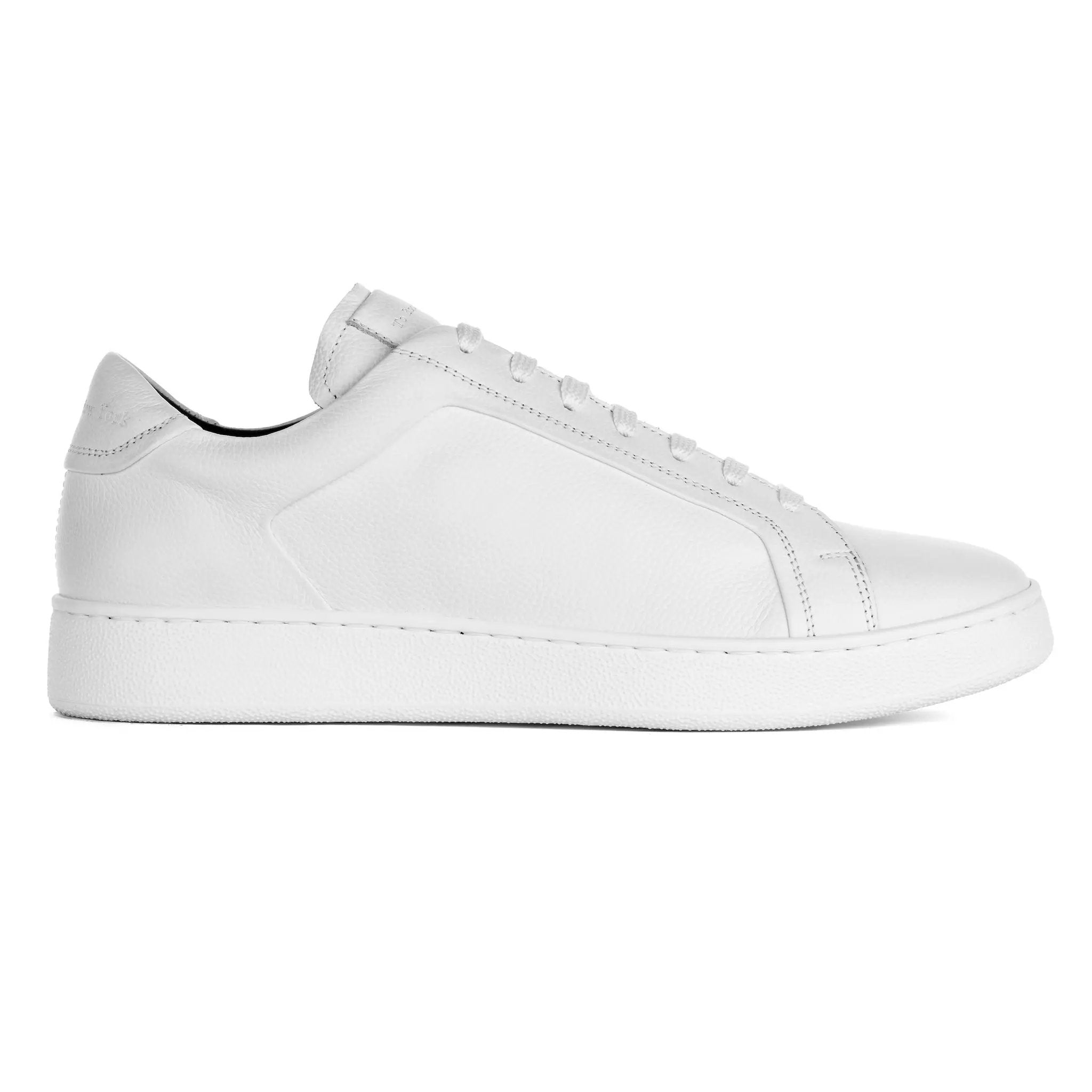 Monterey White / White Full Grain Leather Sneaker by To Boot New York