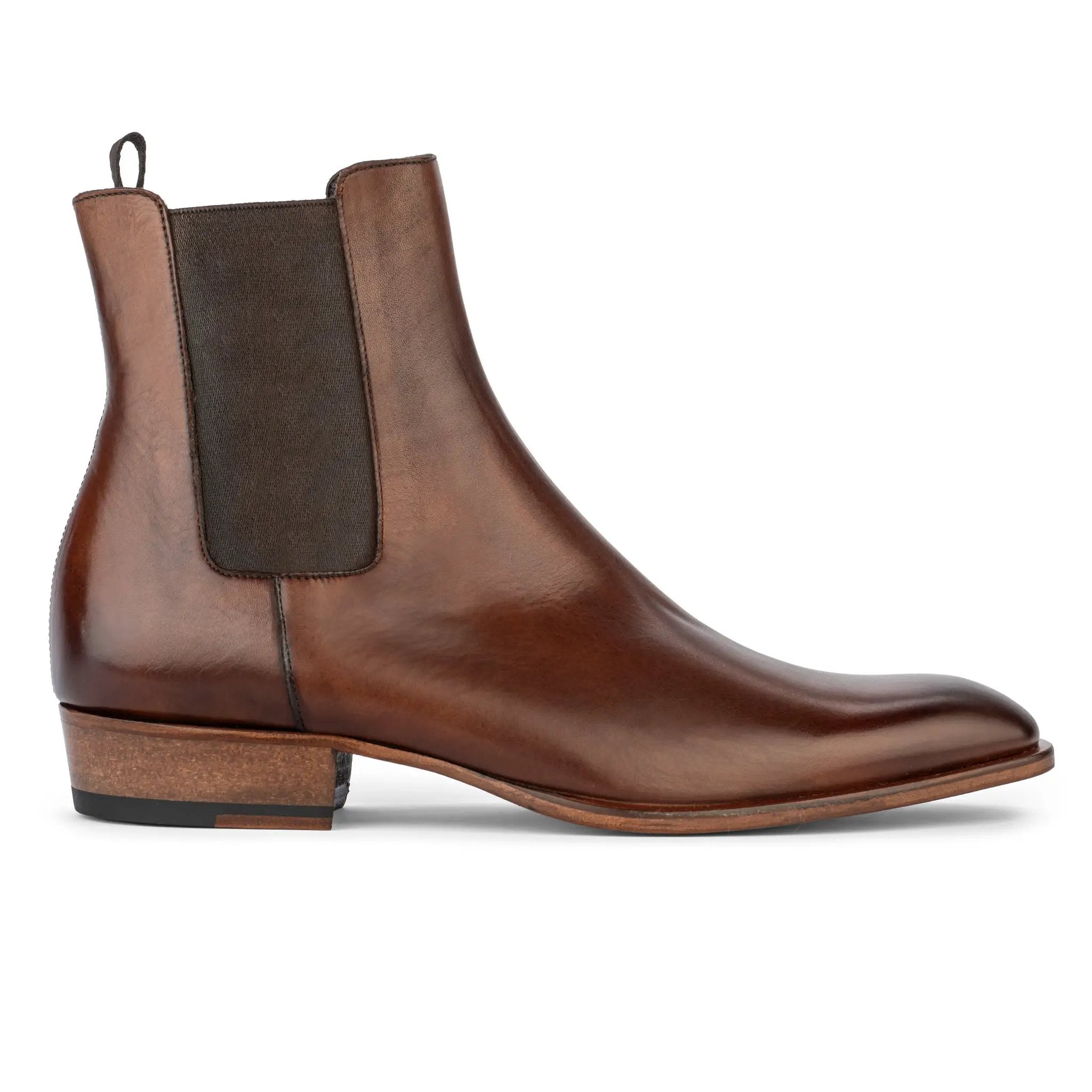 Myles Burnished Brown Calf Chelsea Boot by To Boot New York