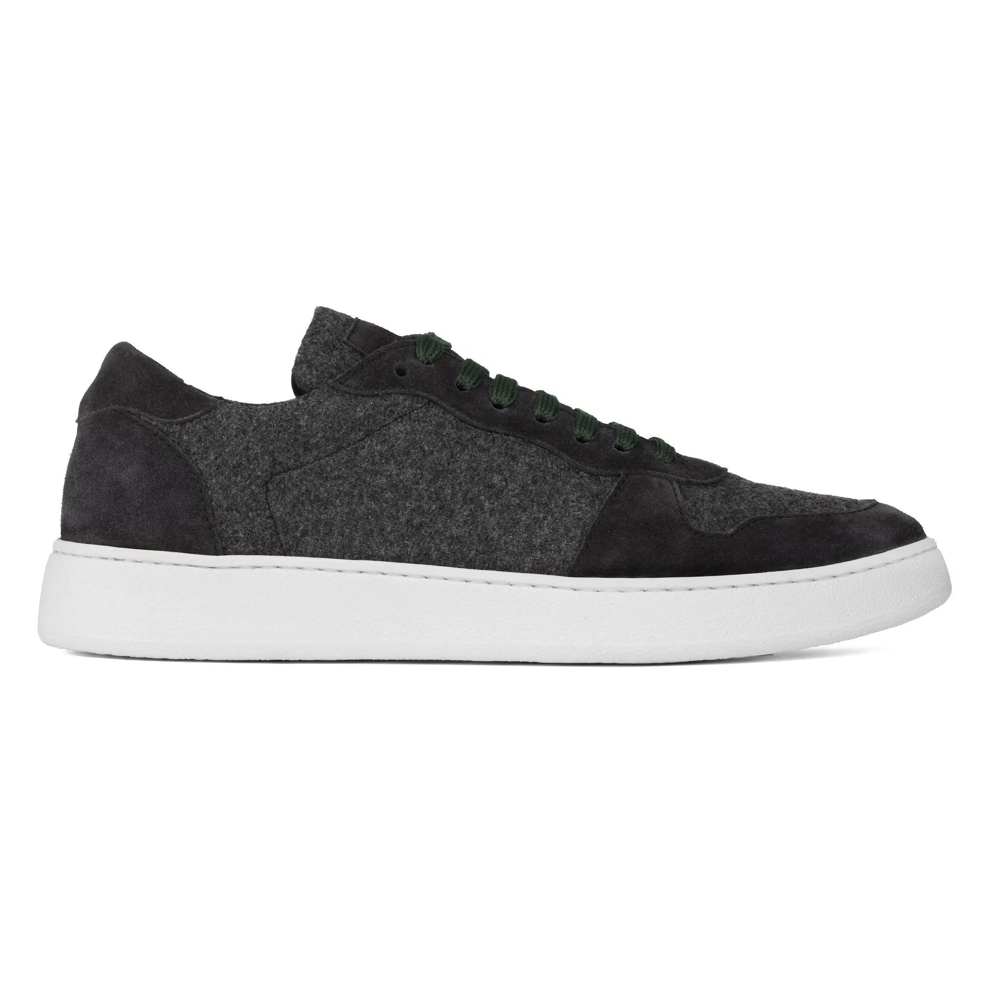 Whitworth Charcoal/Black Cashwool Court Sneaker by To Boot New York