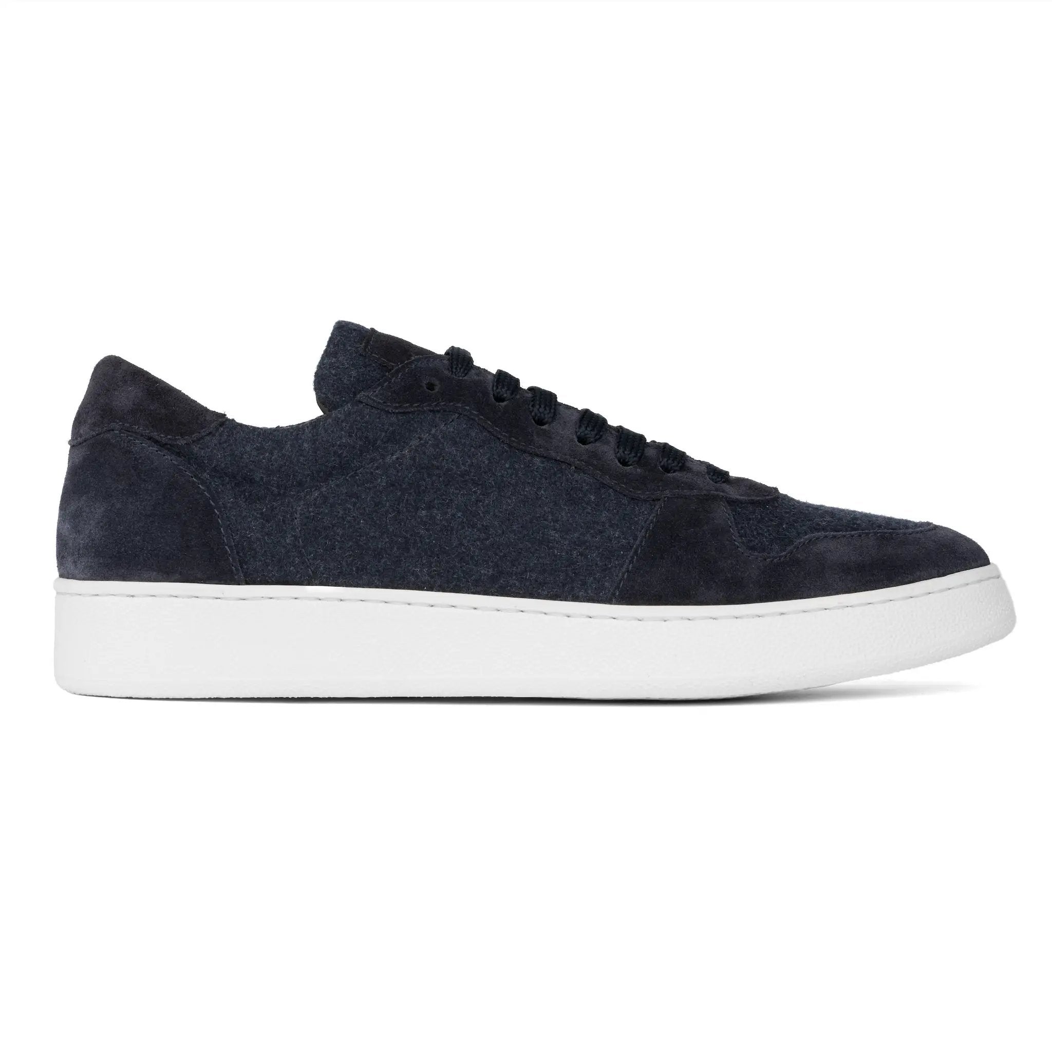 Whitworth Blue Cashwool Court Sneaker by To Boot New York