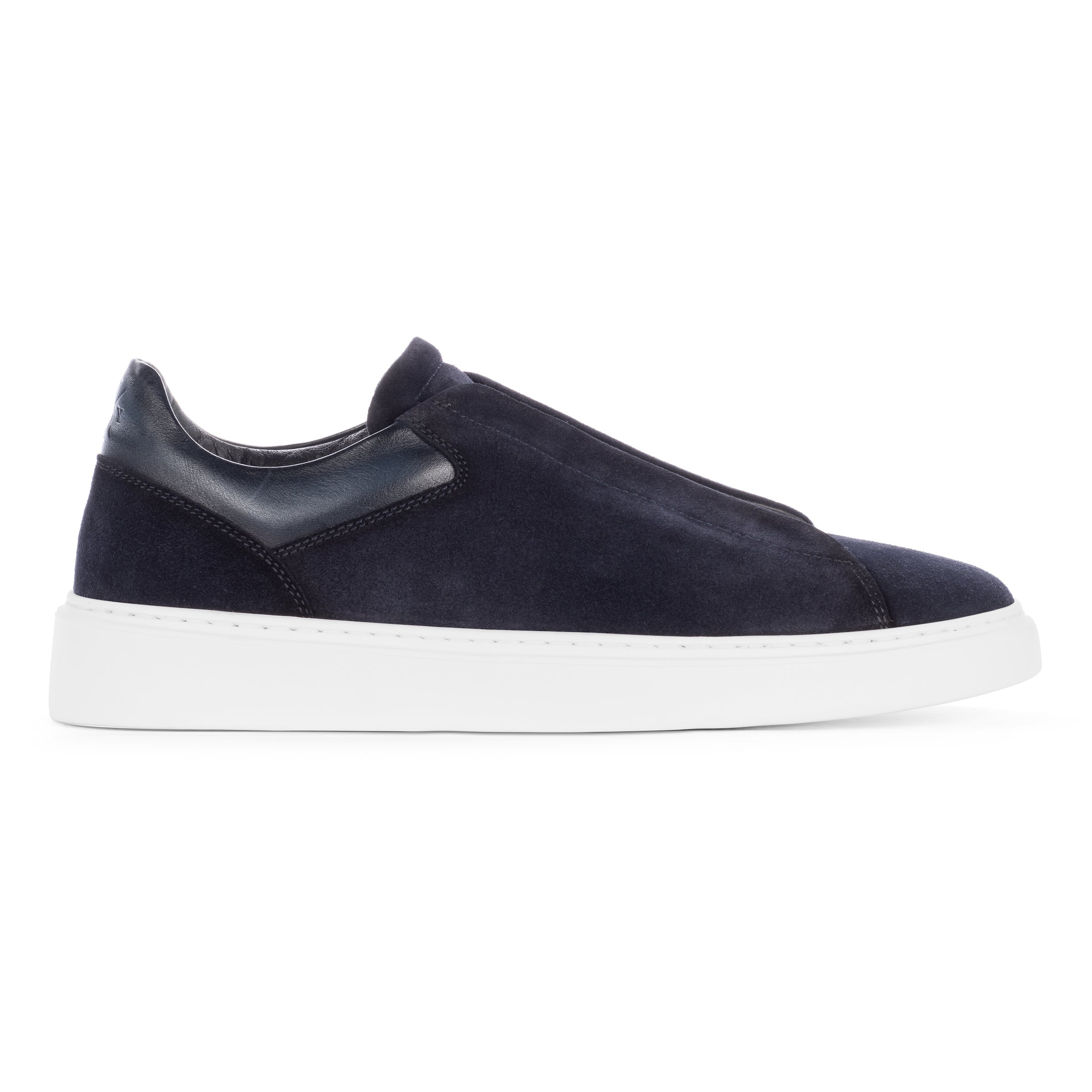 Campion Navy Blue Aero Suede Slip On Sneaker