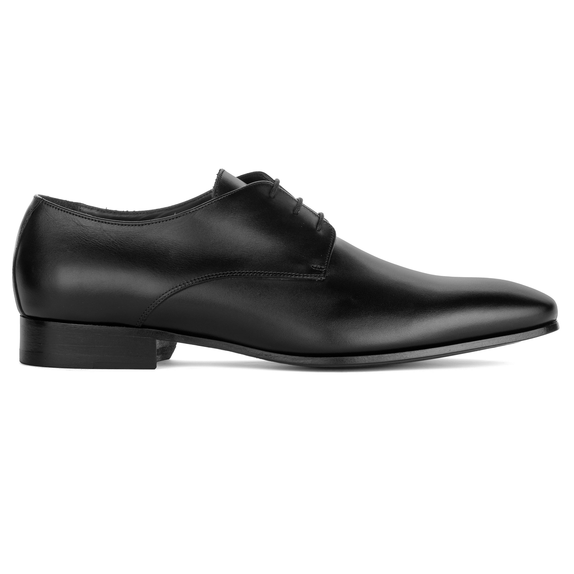 Fleming Black Calf Leather Lace-Up Oxford Dress Shoe
