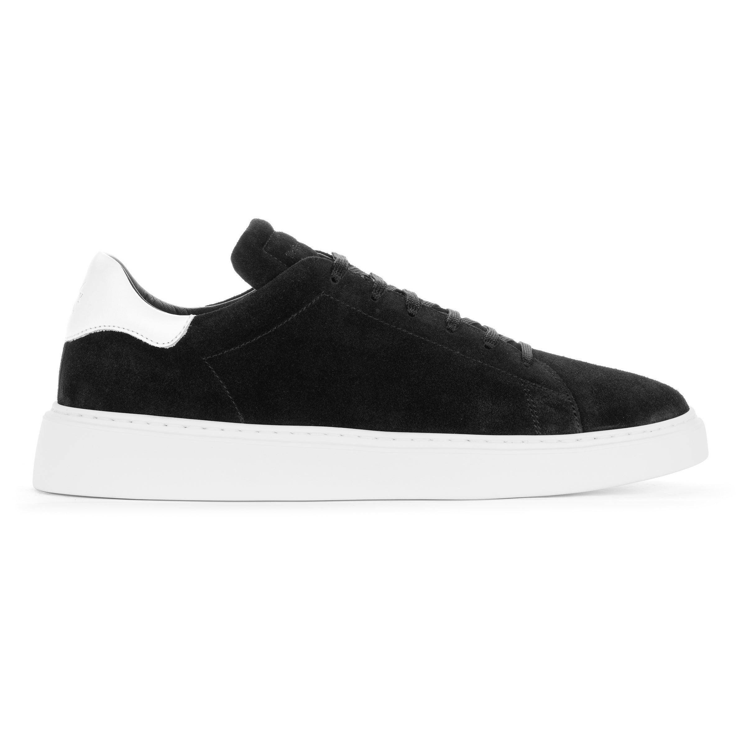 Mathis Black/White Suede Sneaker