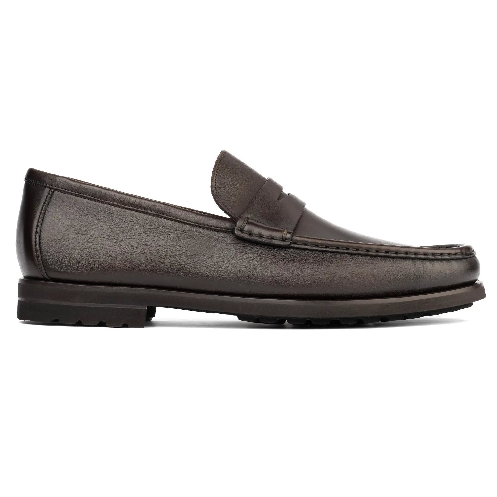 Belfast Dark Brown Calf Penny Loafer by To Boot New York