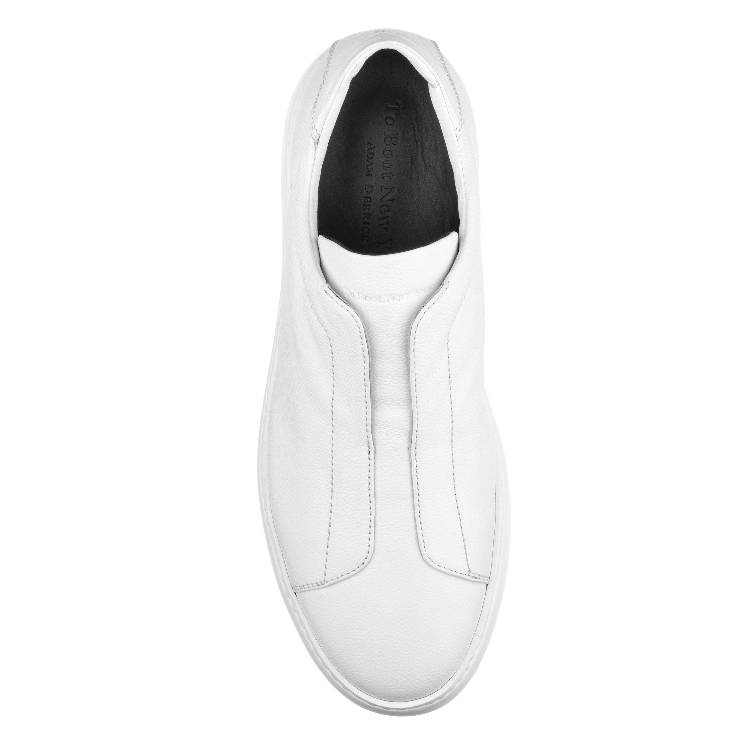 Marley White Tumbled Calf Sneaker