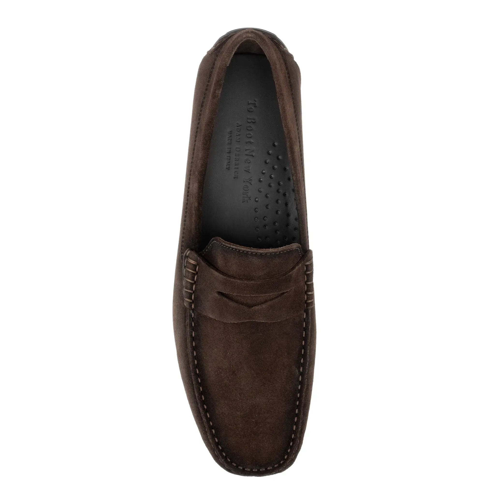 Adelaide Brown Aero Suede Driving Shoe by To Boot New York