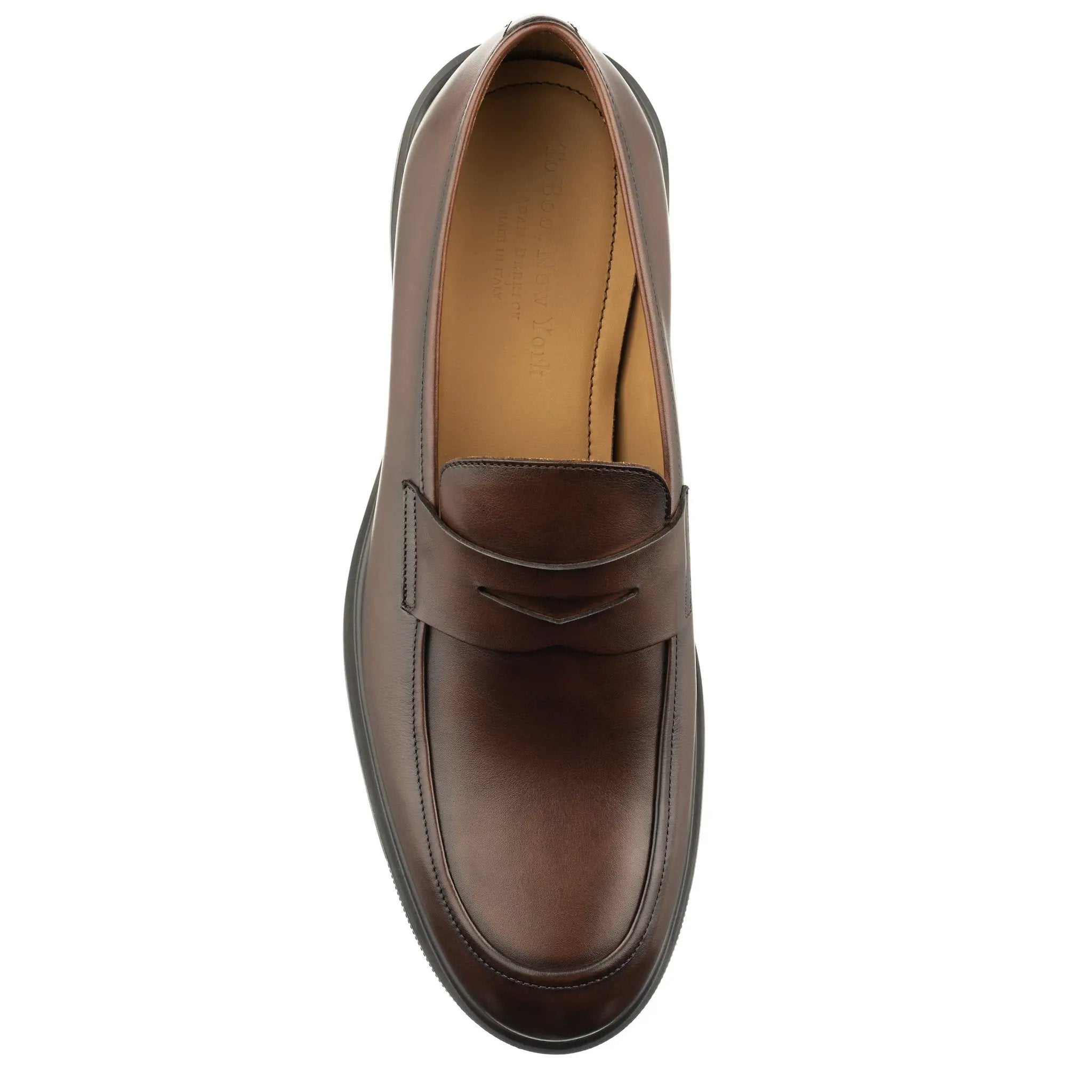 Bernard Dark Brown Calf Leather Penny Loafer by To Boot New York