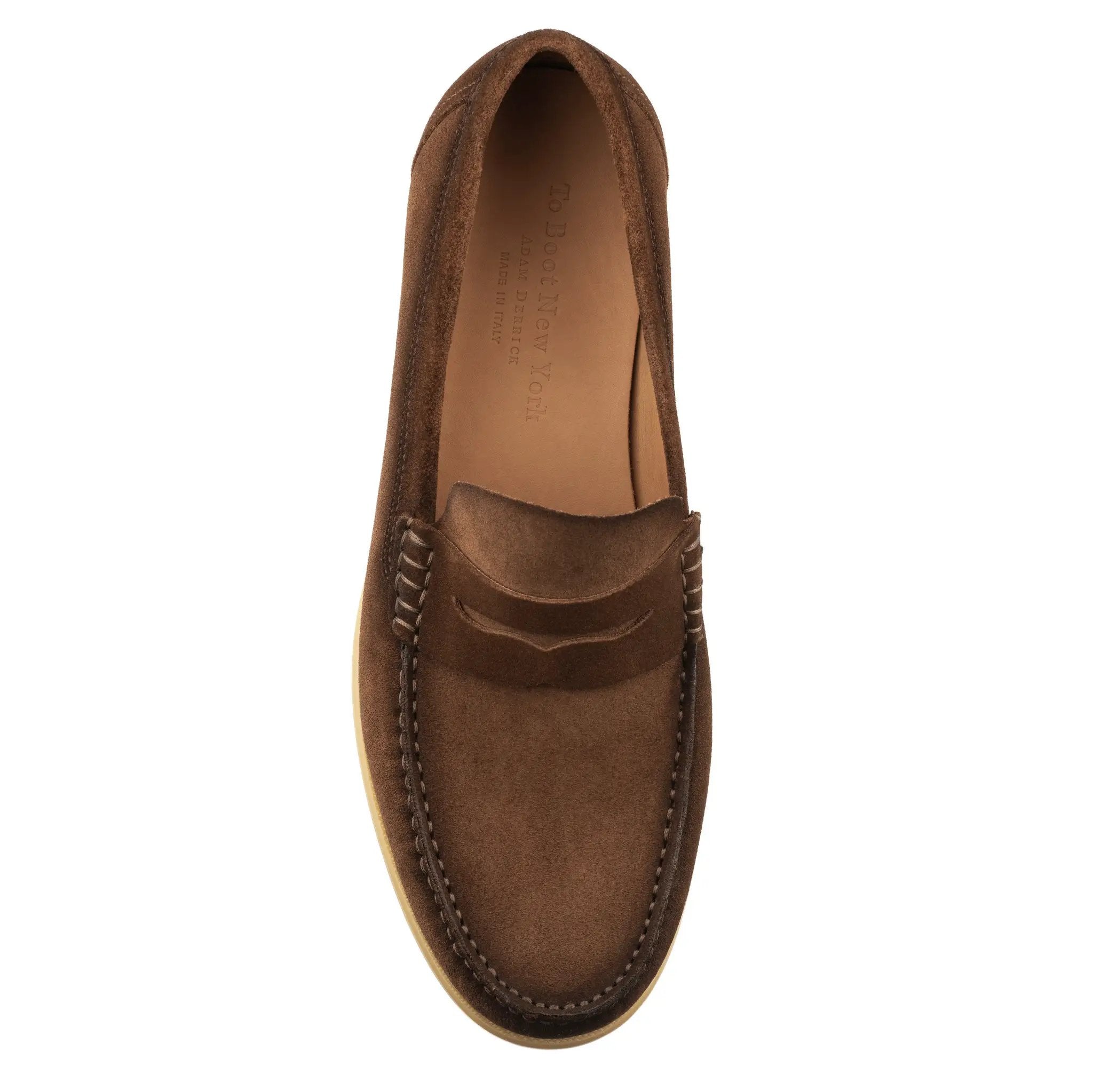 Bennett Brown Suede College Penny Loafer by To Boot New York