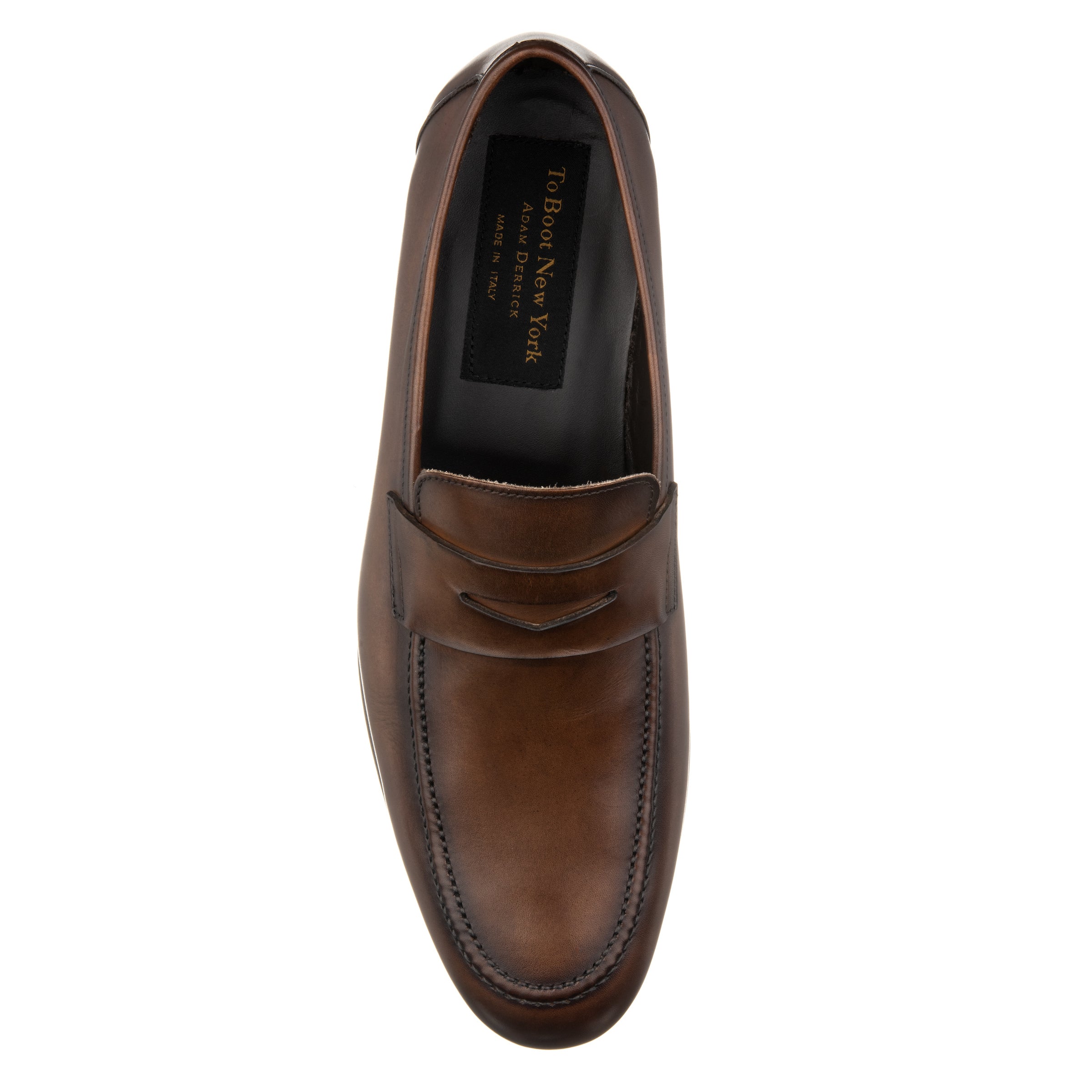 Aldrin Brown Calf Leather Penny Loafer