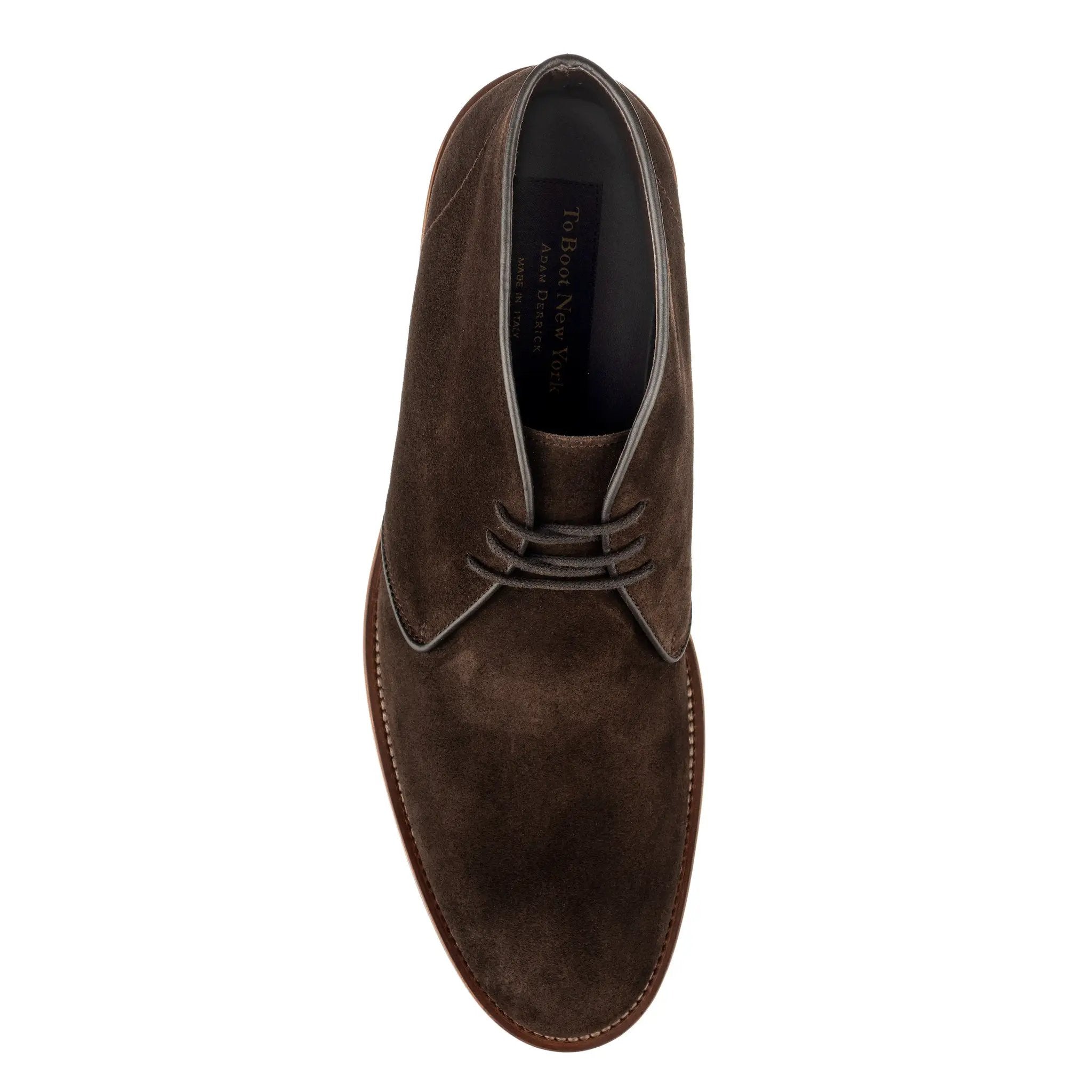 Monaco Dark Brown Suede Desert Boot by To Boot New York