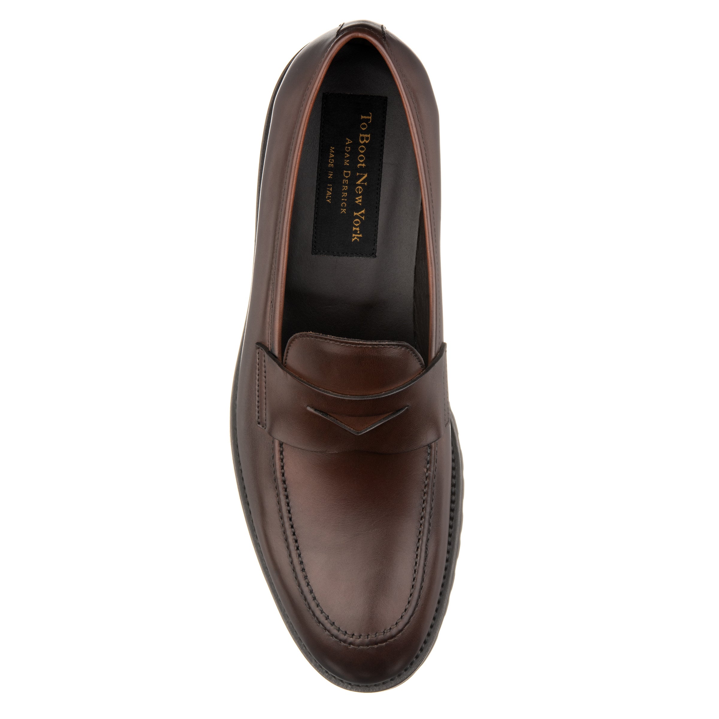 Nino Brown Calf Lug Sole Penny Loafer