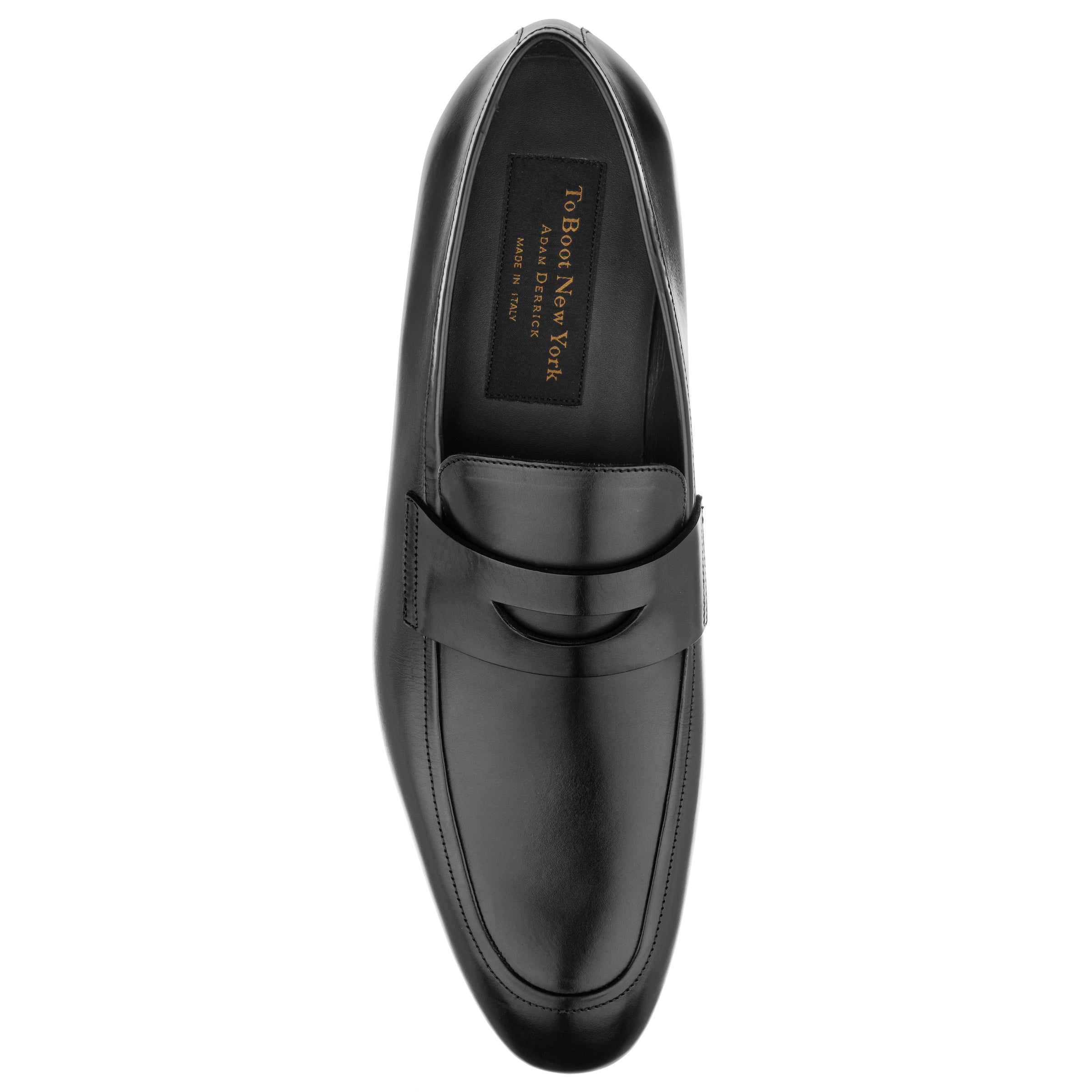 Munroe Black Shiny Calf Loafer