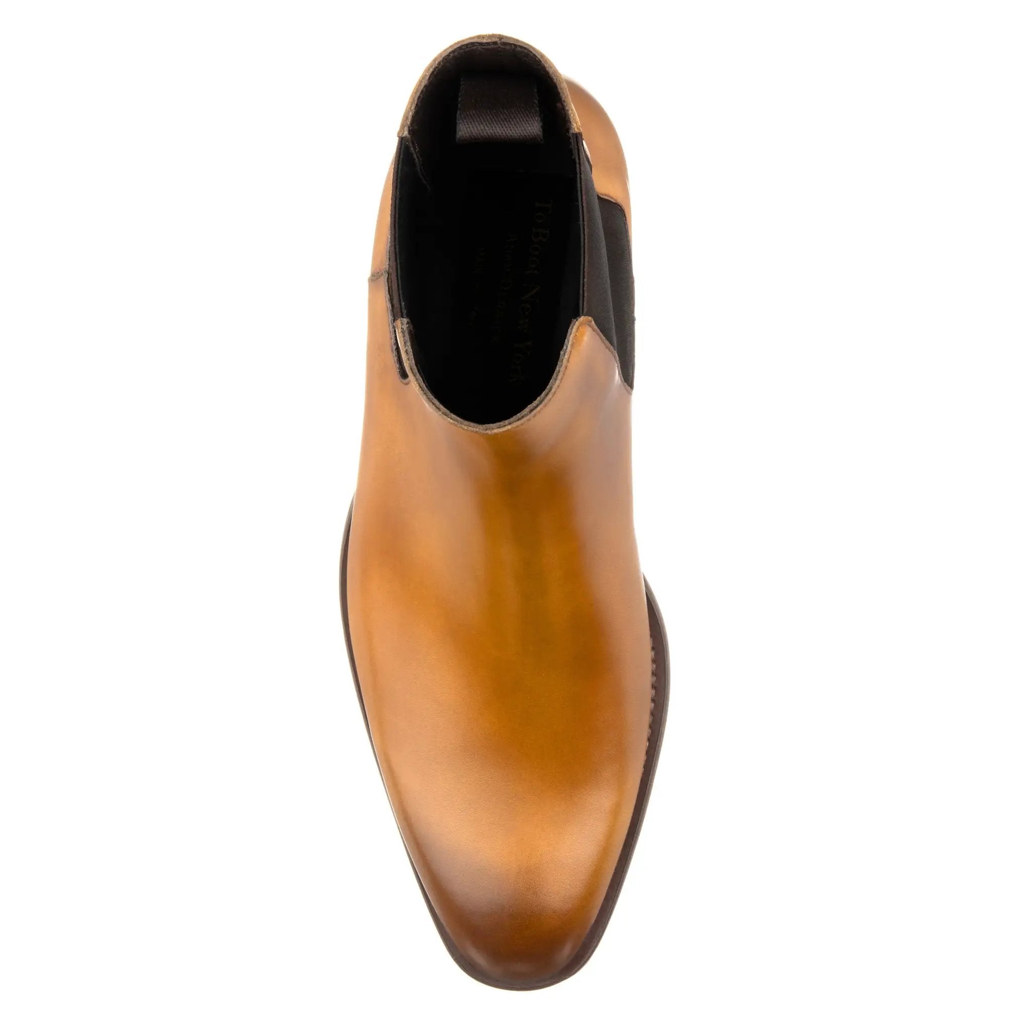 Erikson Burnished Tan Calf Leather Chelsea Boot by To Boot New York