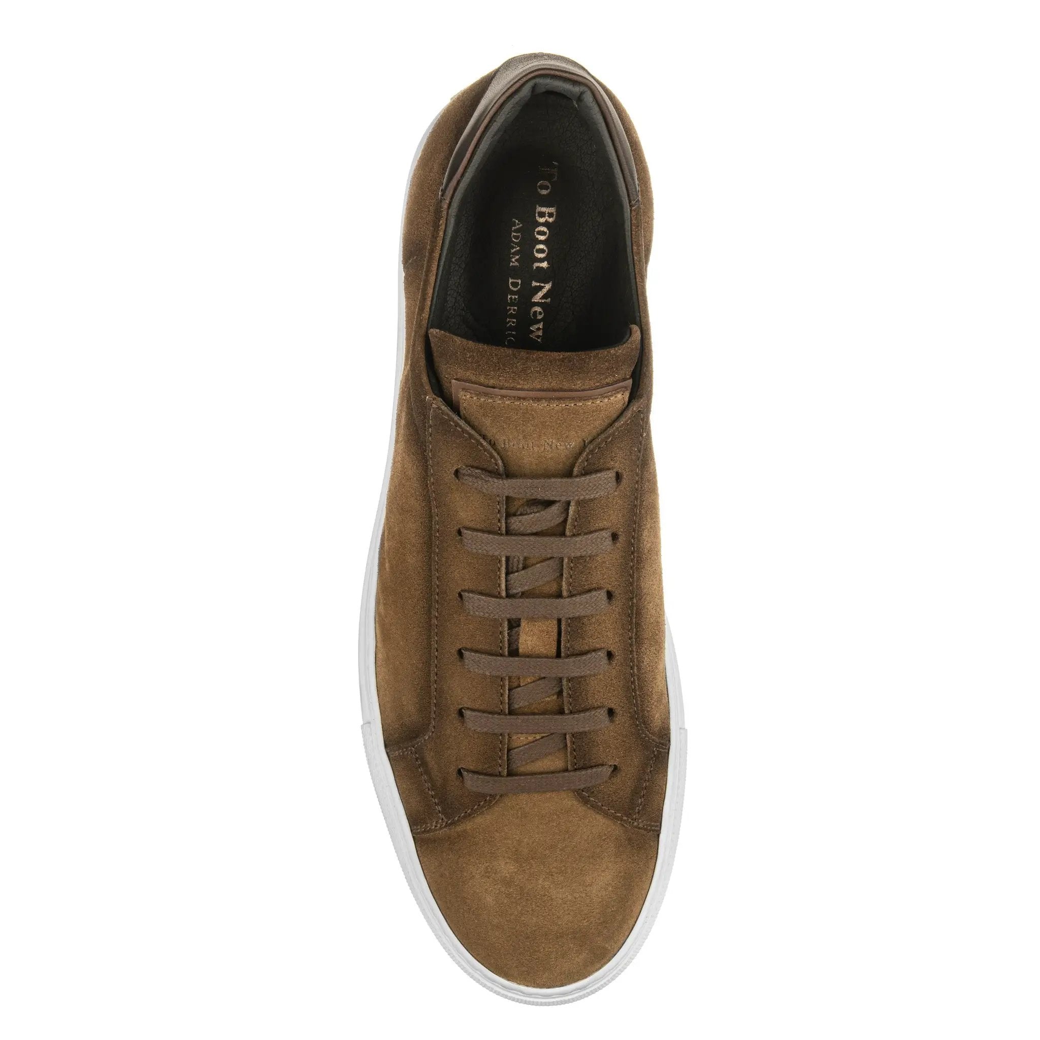 Derrick Mid Brown Suede Sneaker by To Boot New York