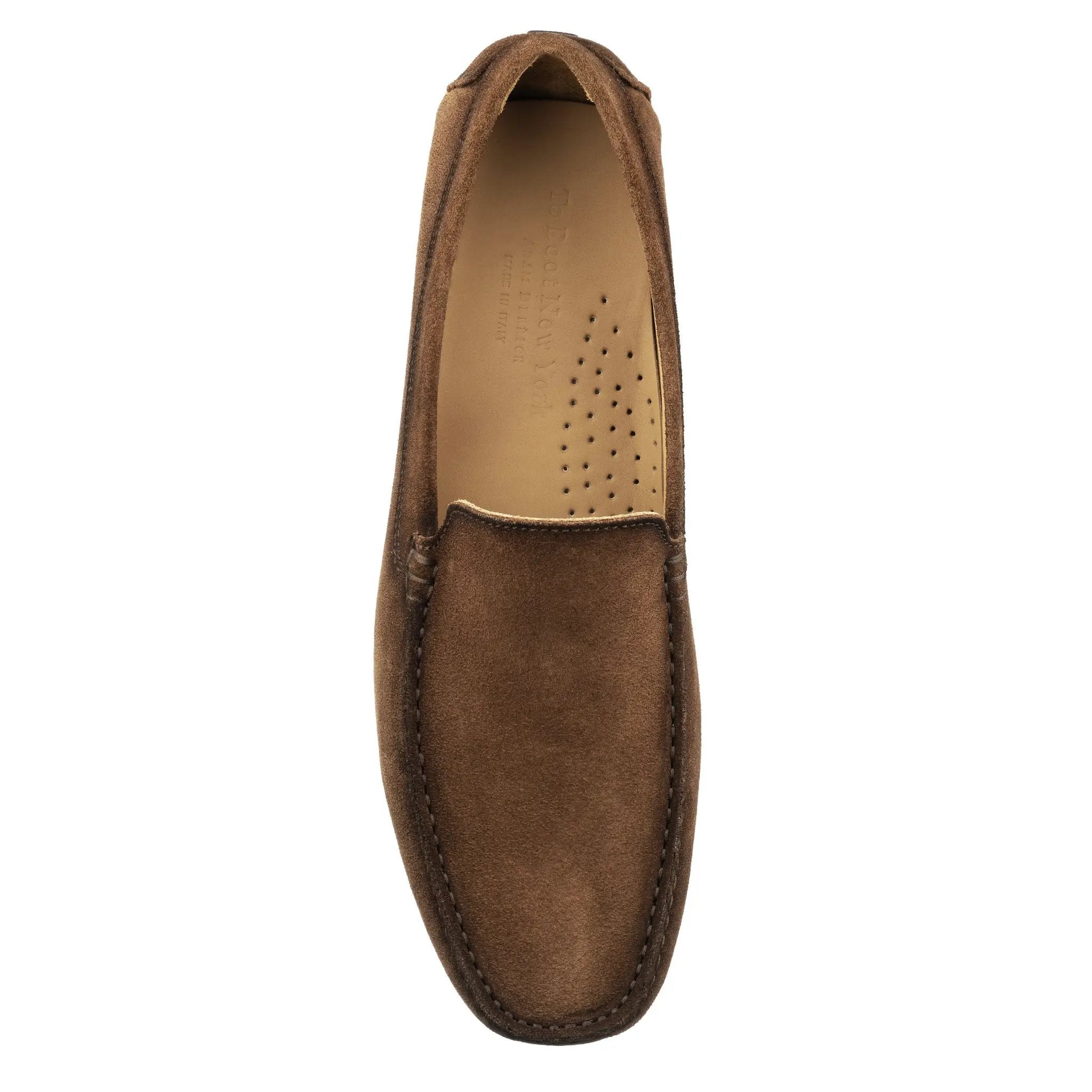 Marin Brown Suede Venetian Driving Shoe by To Boot New York