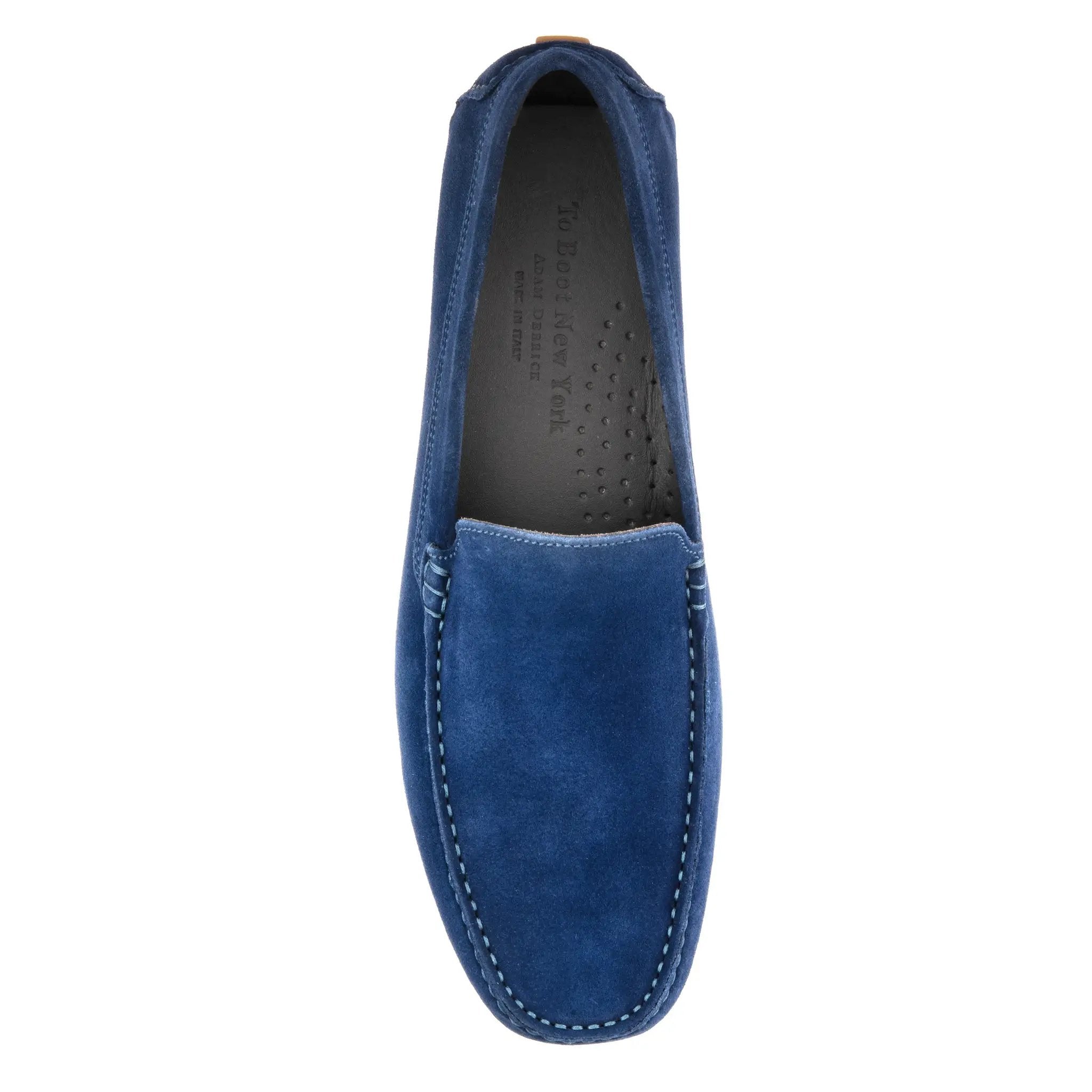 Harrison Blue Suede Driving Shoe by To Boot New York