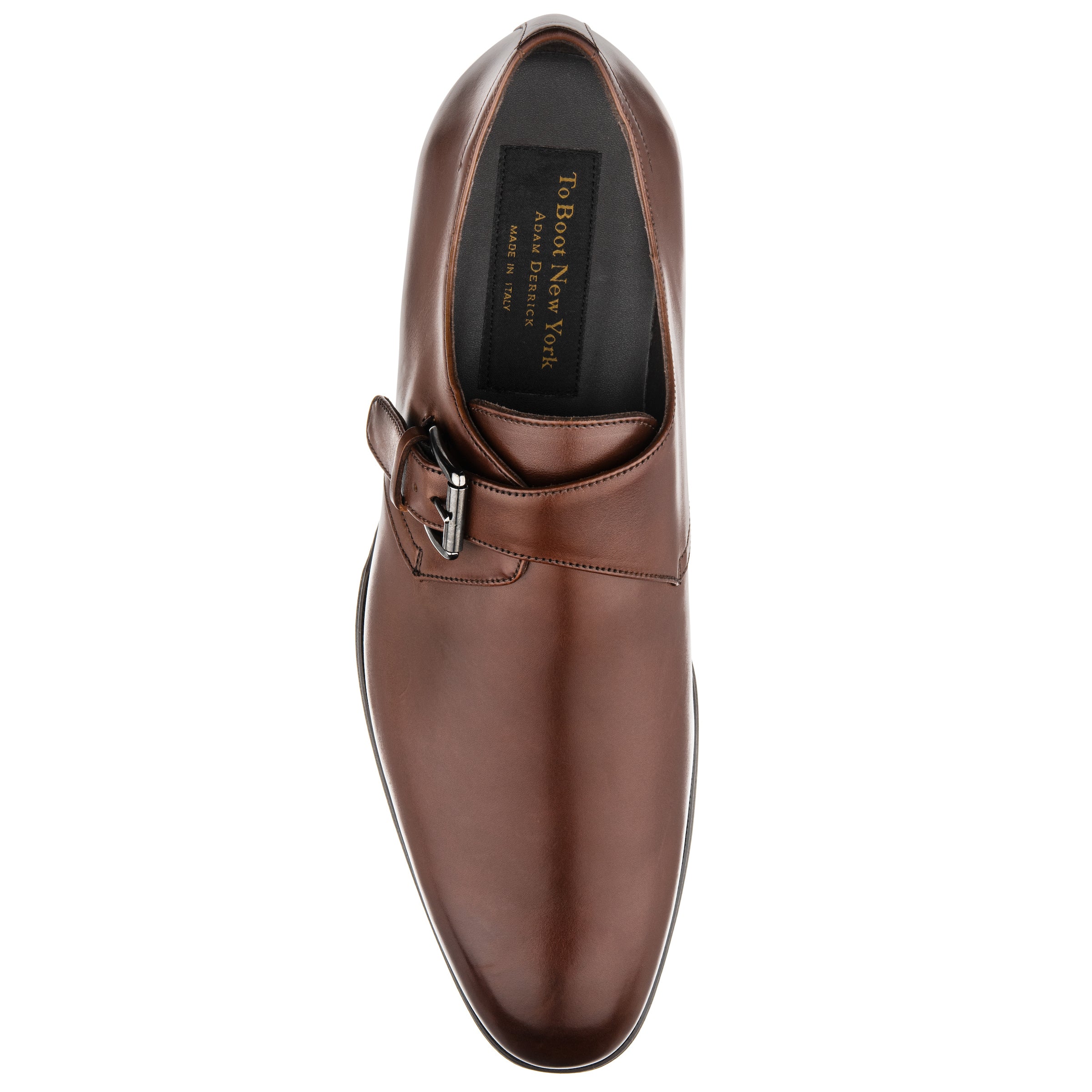 Bower Burnished Brown Calf Monkstrap