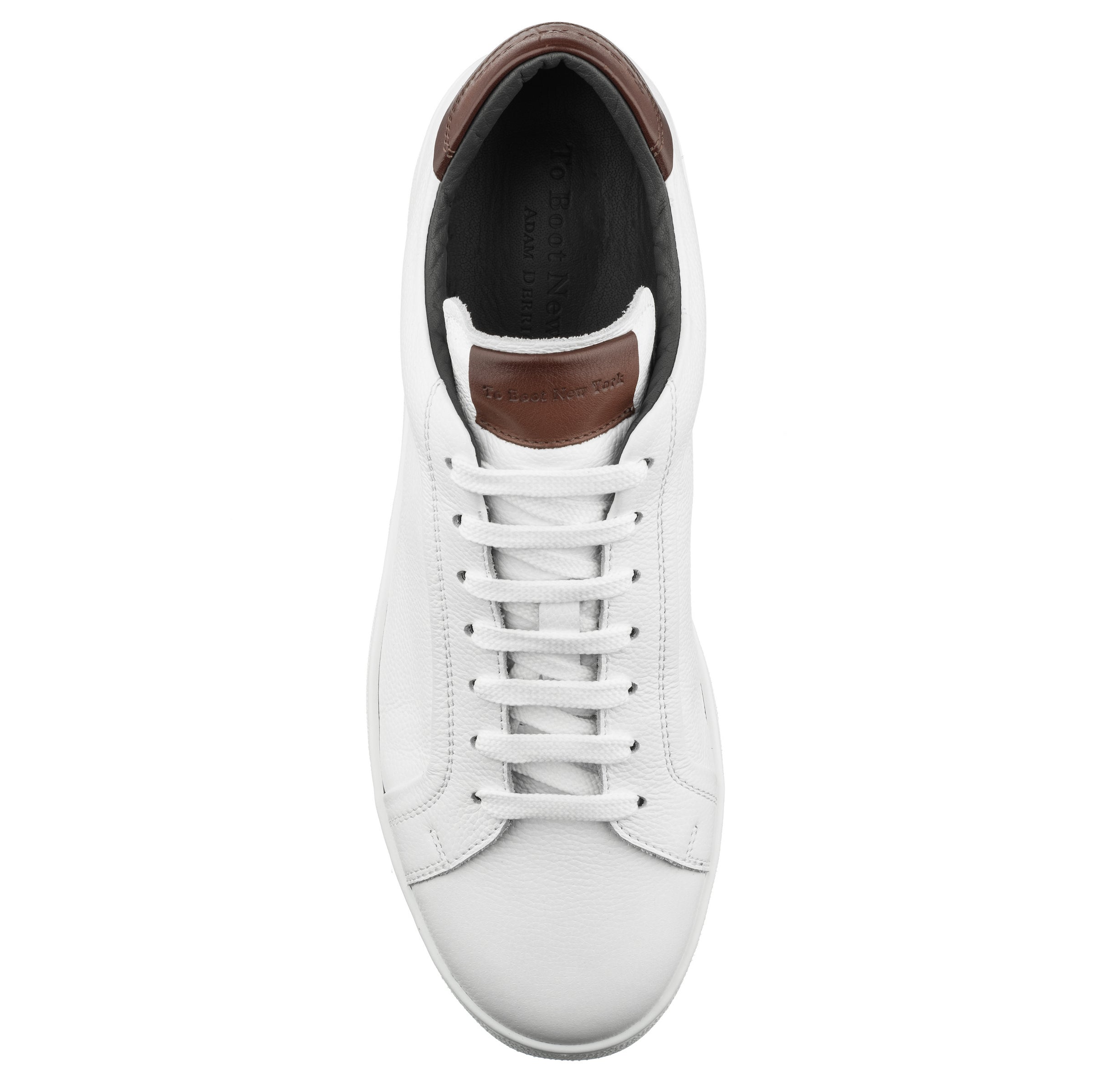 Monterey White Full Grain Leather Sneaker