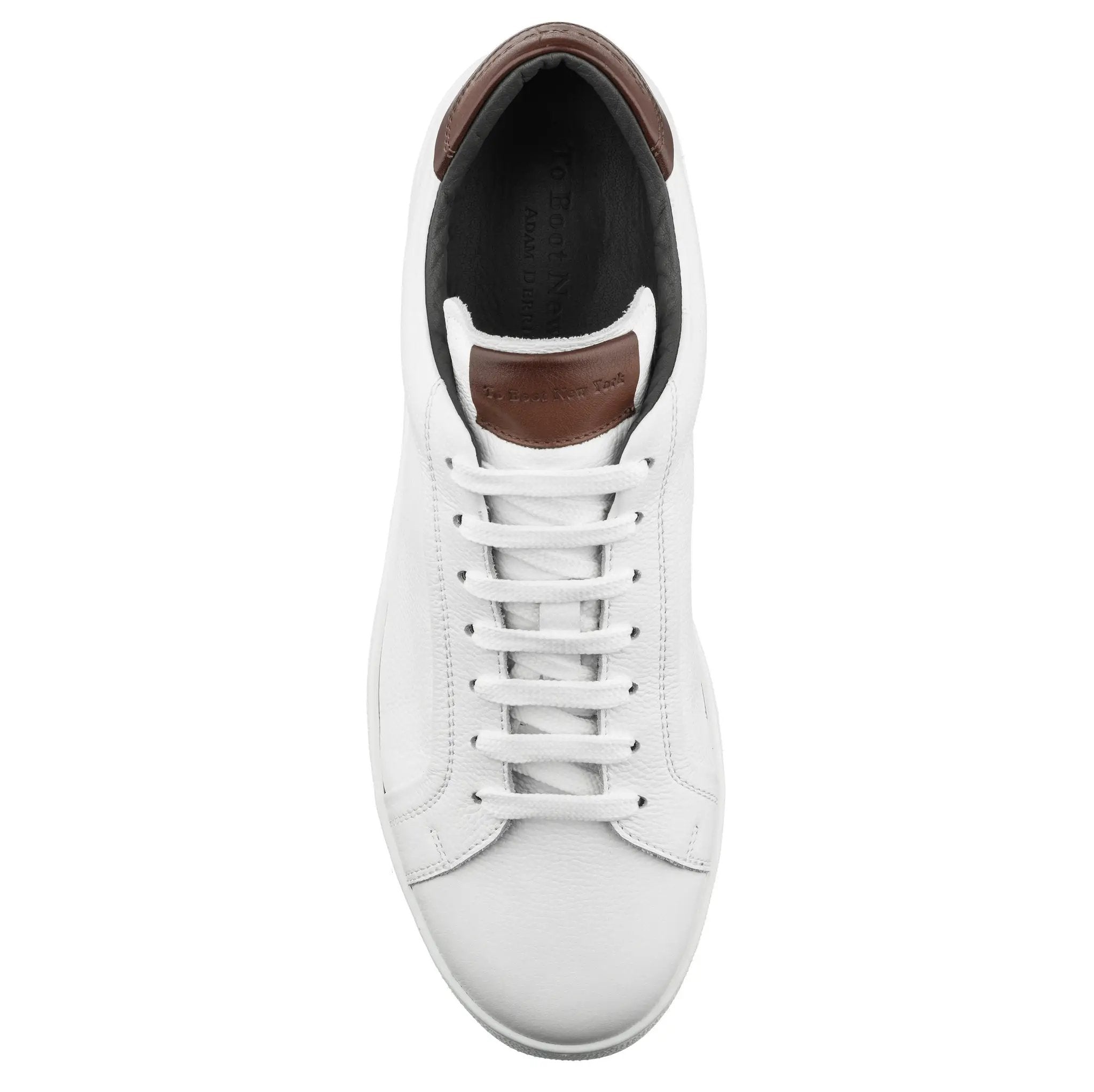 Monterey White Full Grain Leather Sneaker by To Boot New York