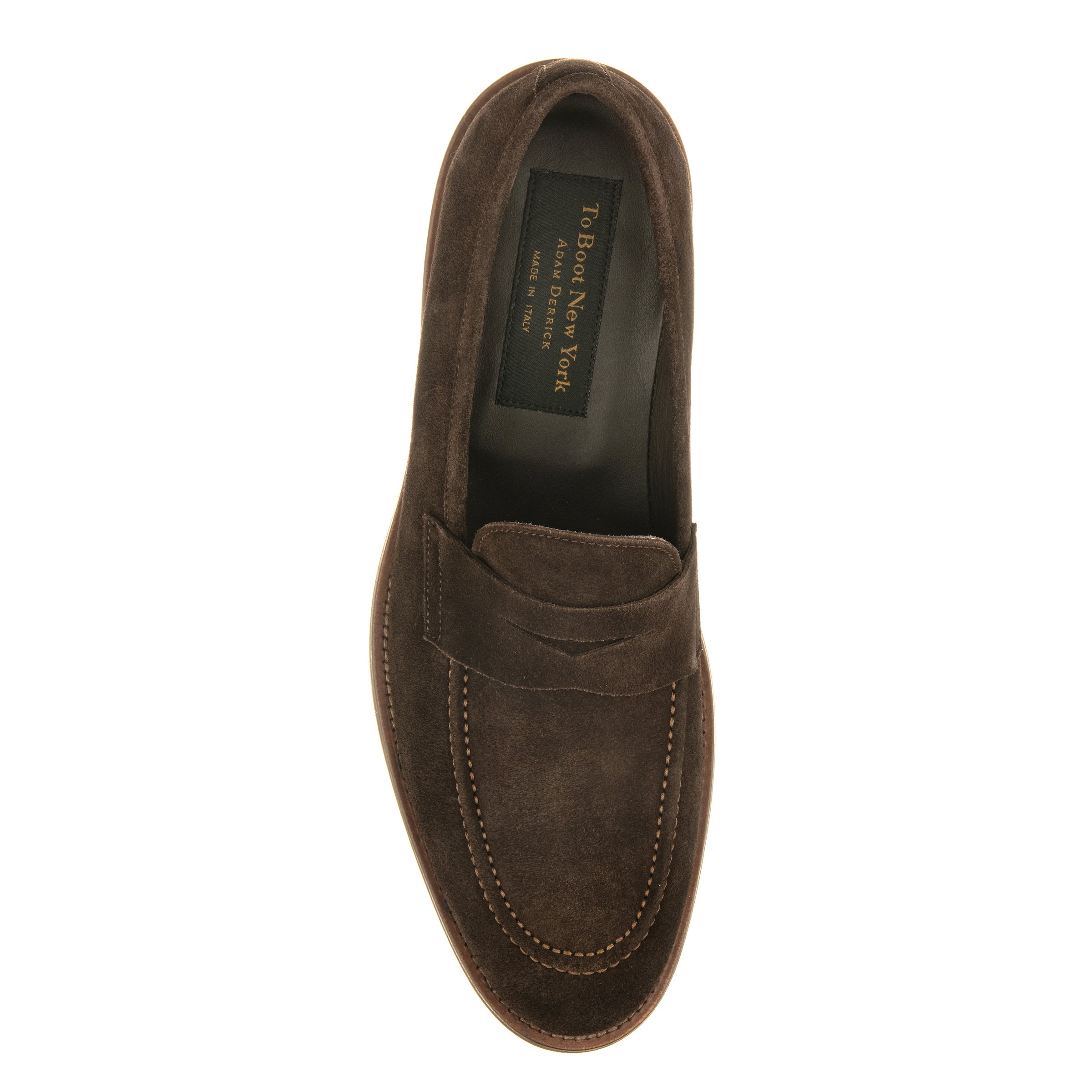 Brady Dark Brown Suede Penny Loafer