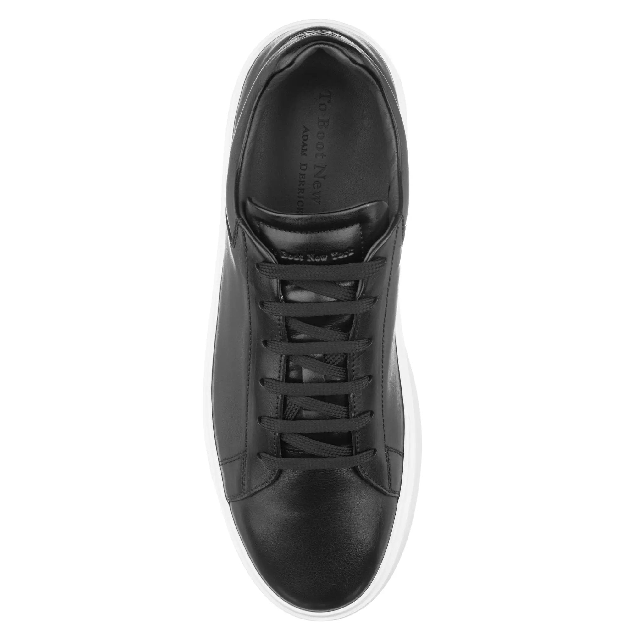 Rocco Black Soft Calf Leather Sneaker by To Boot New York