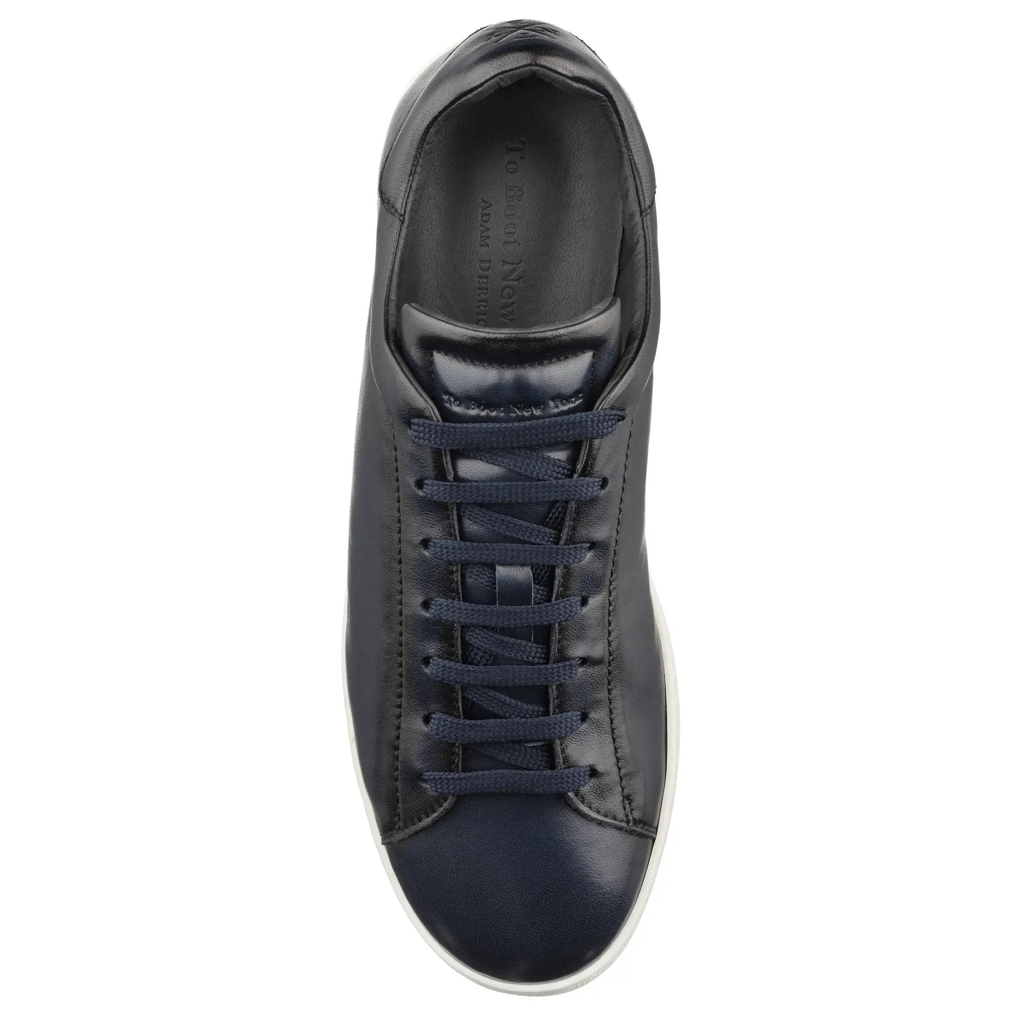 Randolph Navy Nappa Soft Calf Leather Sneaker by To Boot New York
