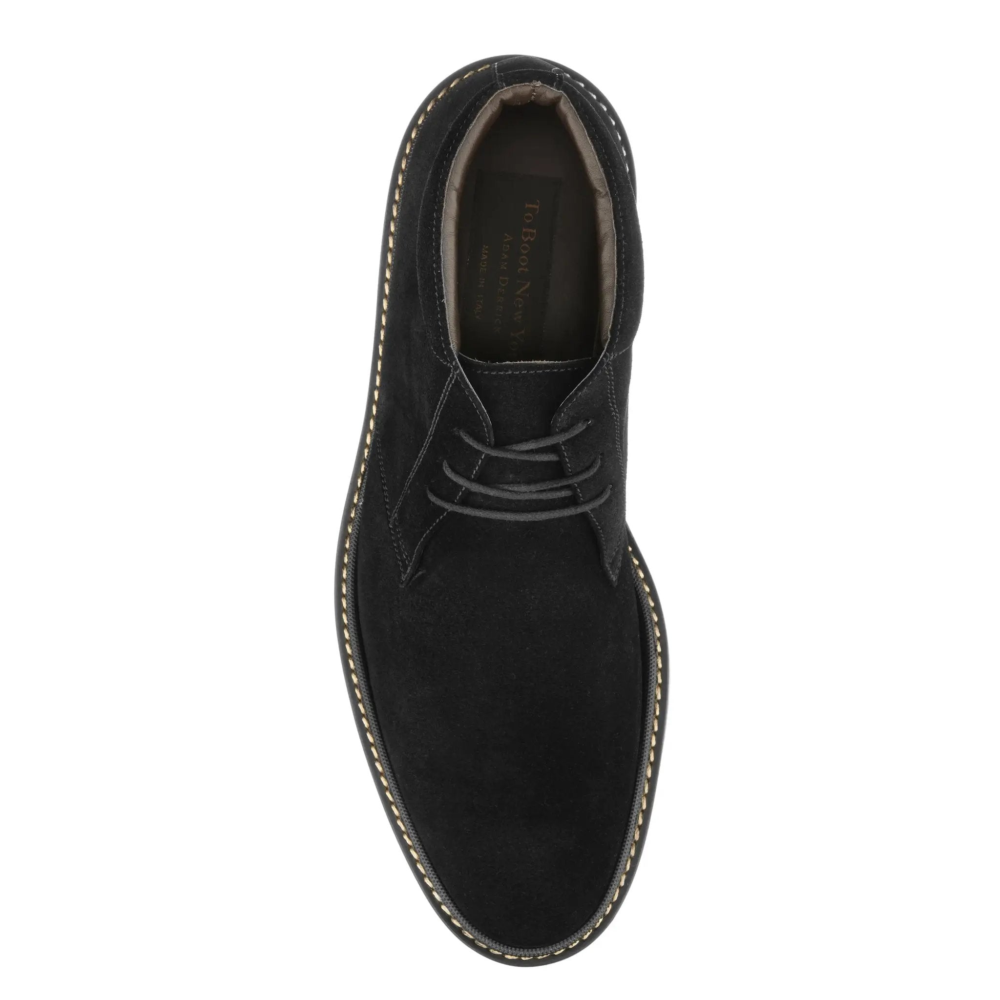 Javier Black Suede Chukka Desert Boot by To Boot New York