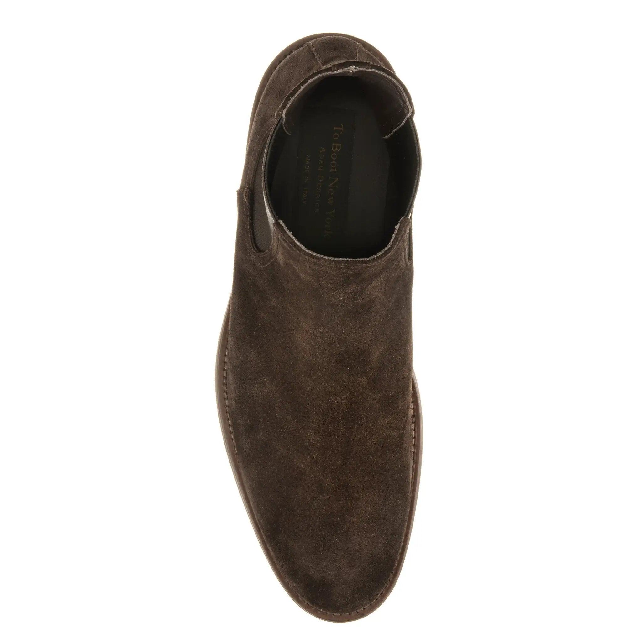Whitman Dark Brown Suede Chelsea Boot by To Boot New York