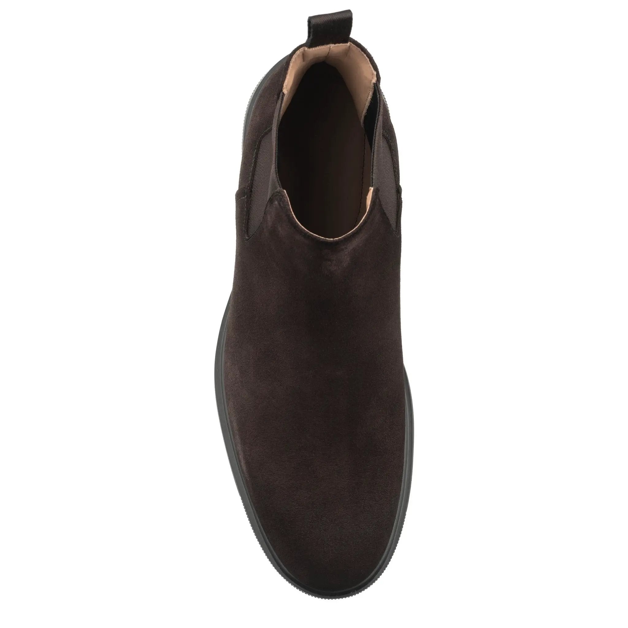 Carlsbad Dark Brown Weather-Repellent Suede Chelsea Boot by To Boot New York