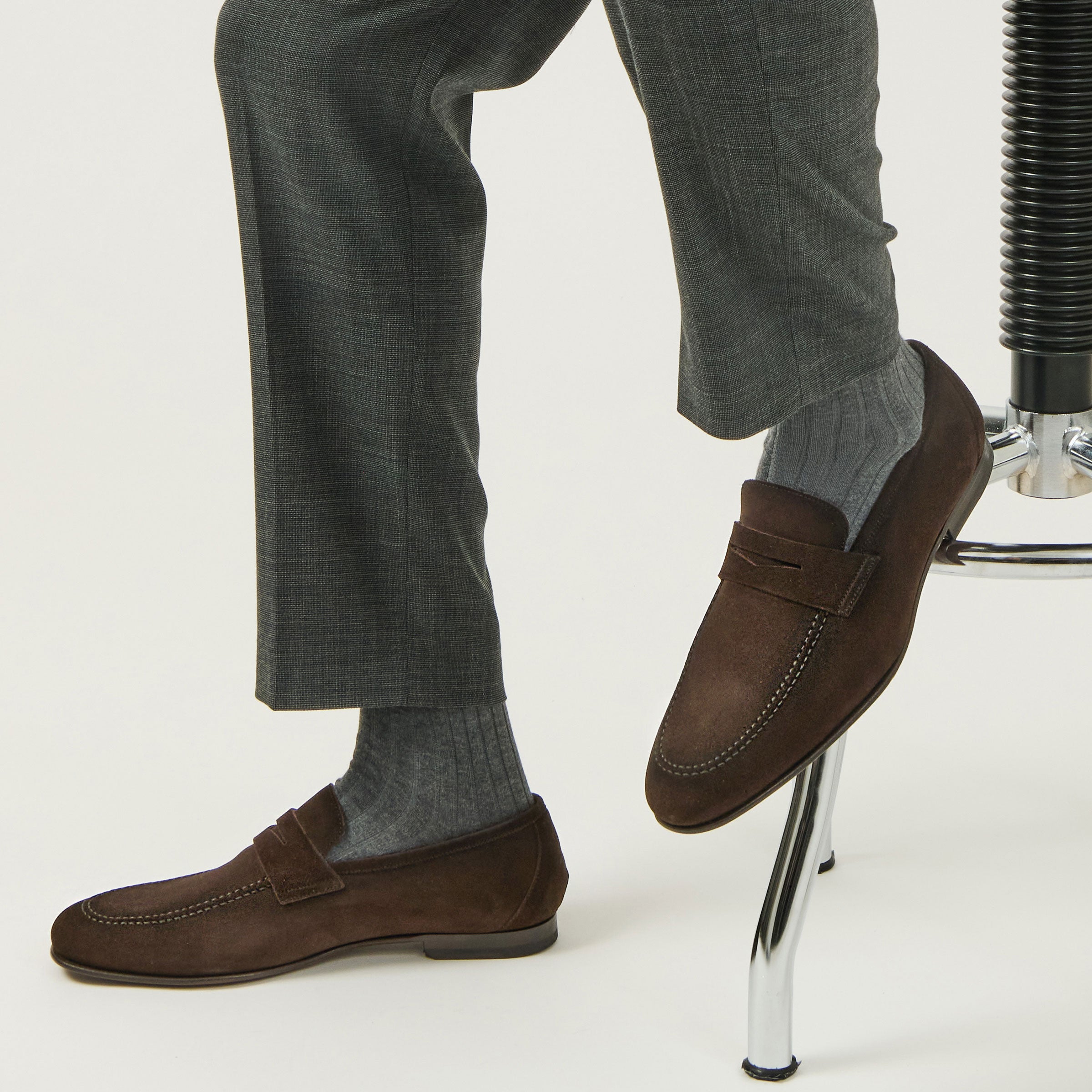 Aldrin Brown Aero Suede Penny Loafer