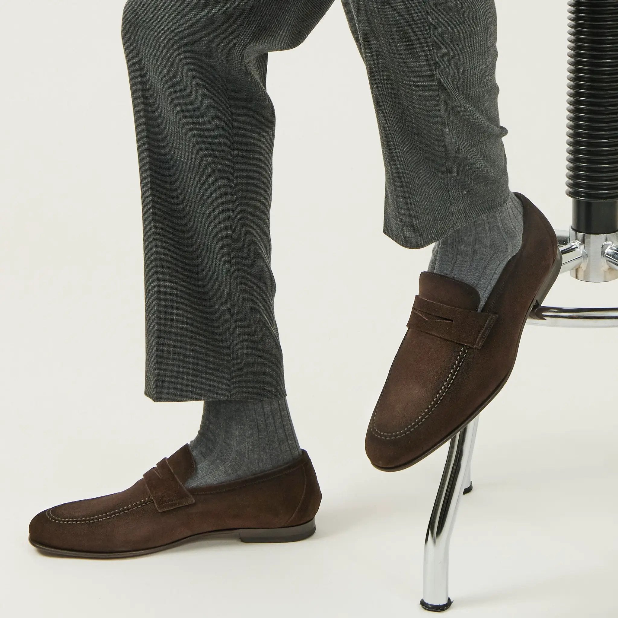 Aldrin Brown Aero Suede Penny Loafer by To Boot New York