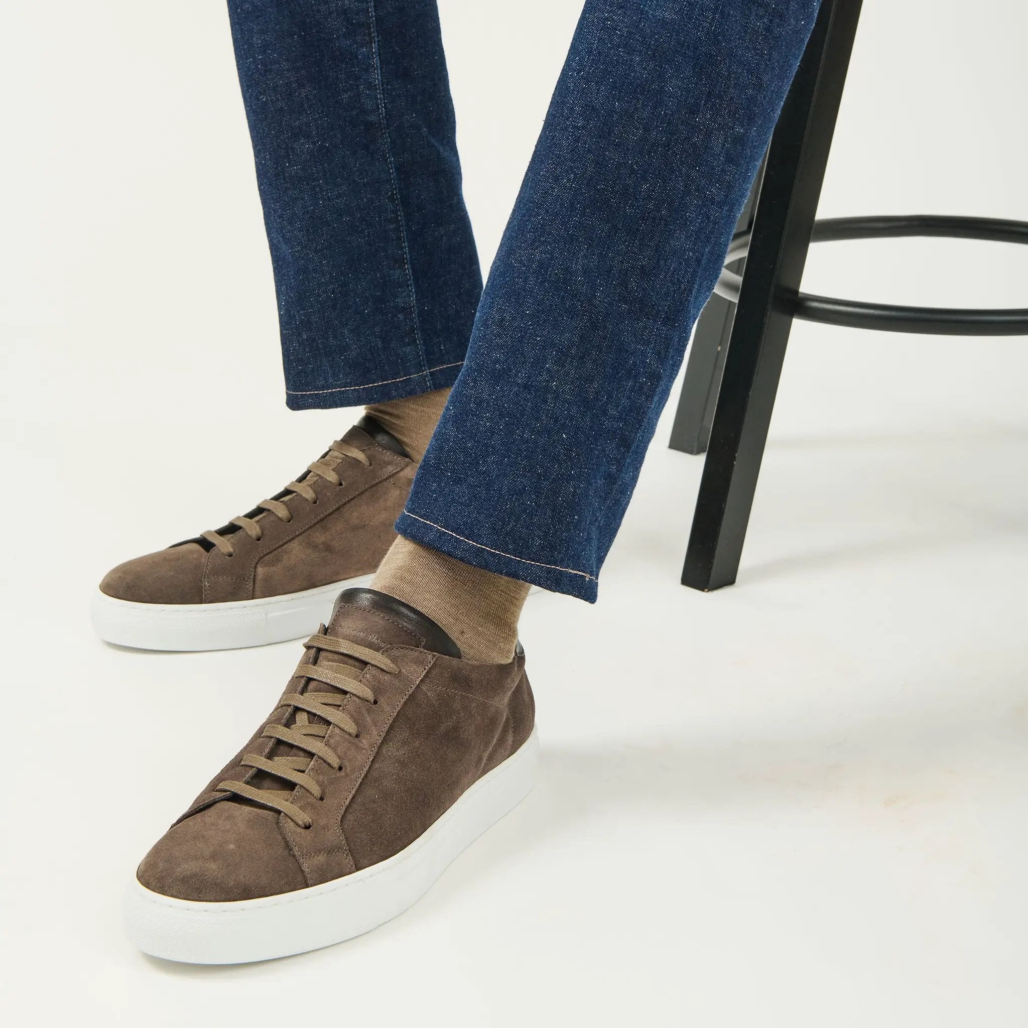 Alpha Dark Brown Suede Sneaker by To Boot New York