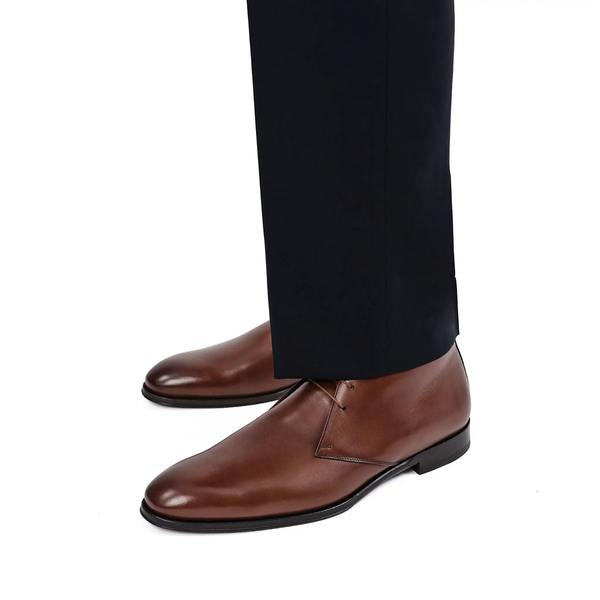 Leigh Burnished Brown Calf Chukka Boot by To Boot New York