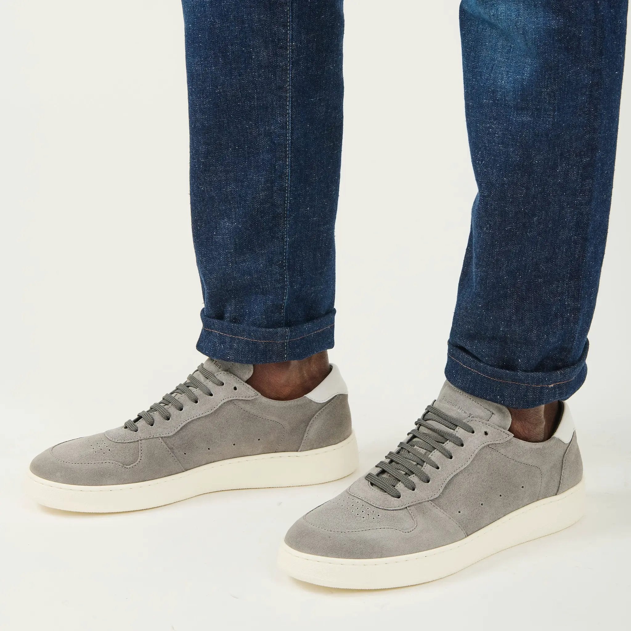 Middleton Grey Suede/White Sneaker by To Boot New York