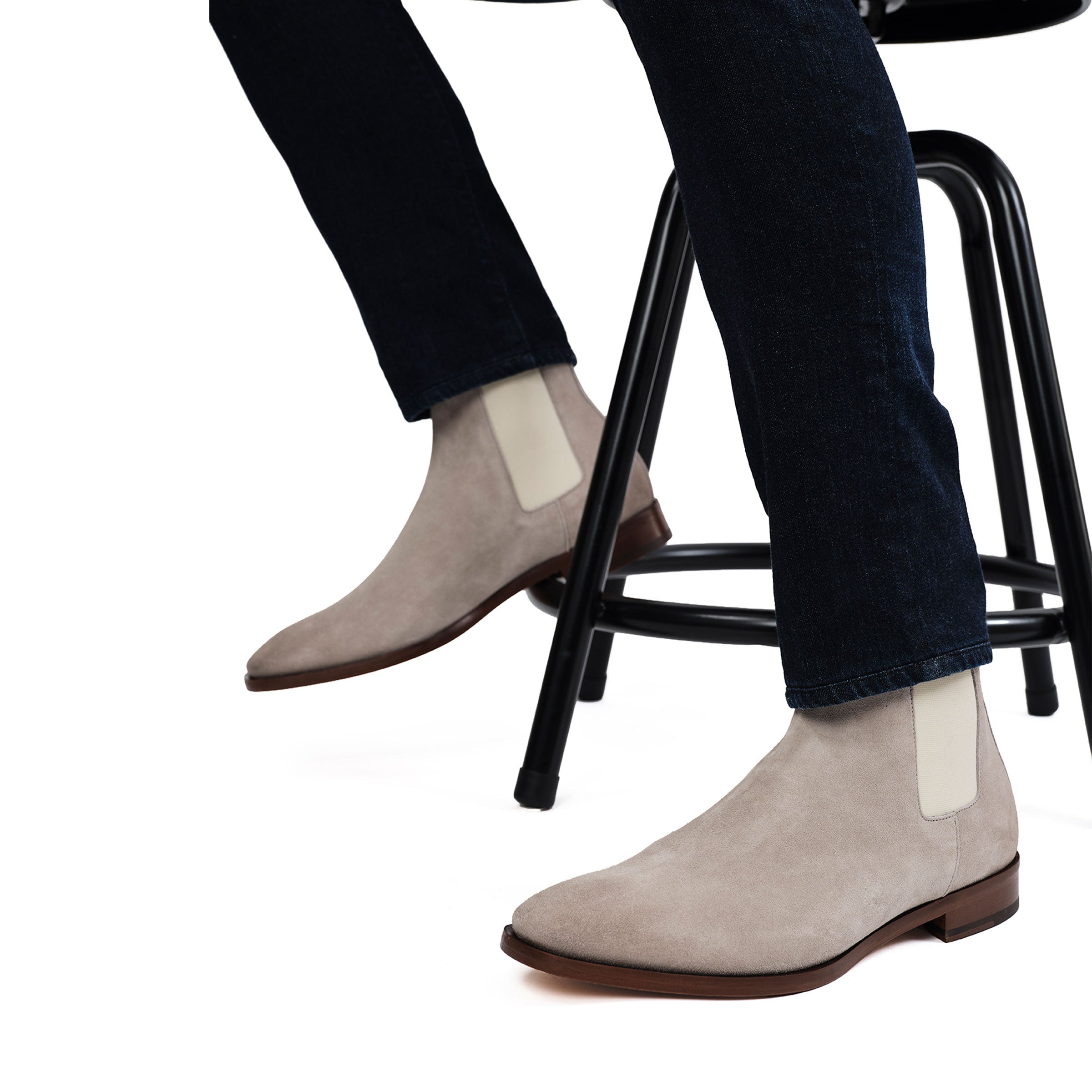 Todd Taupe Grey Chelsea Boot