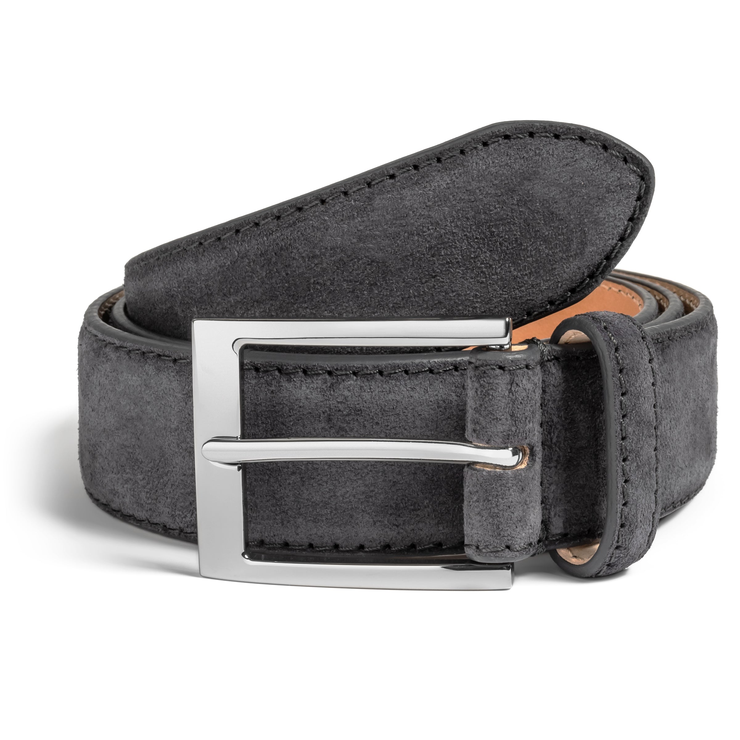 Slate Blue Suede Belt